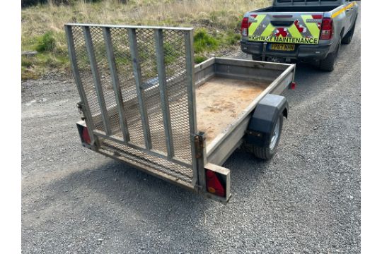 INDESPENSION 8X5 SINGLE AXLE QUAD BIKE TRAILER WITH RAMP - Image 5 of 10