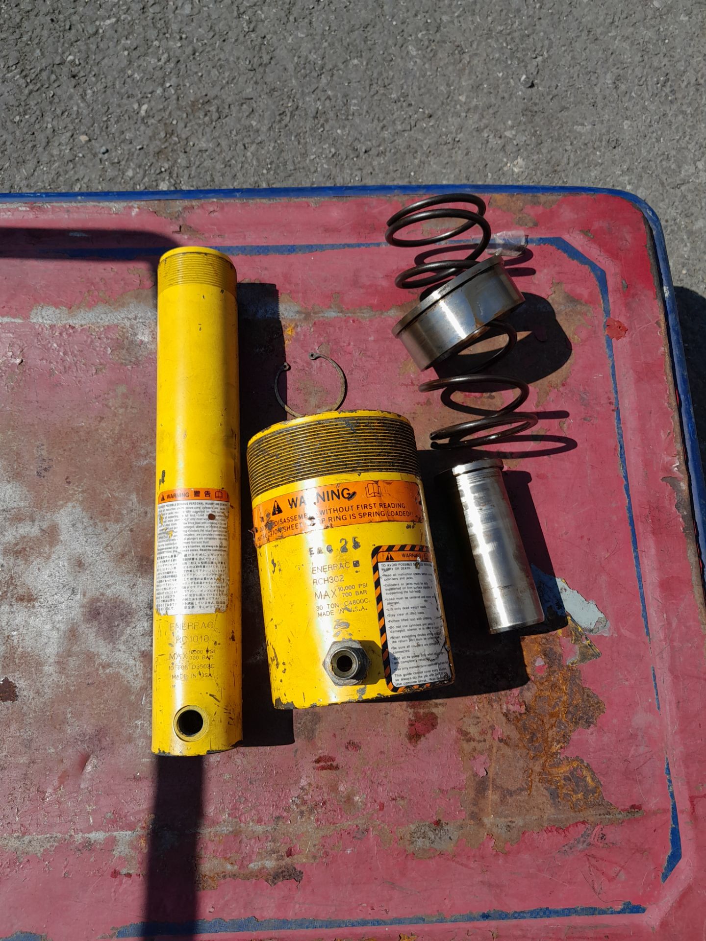 ENGINEERING LOT JL18 ENERPAC RAM SPARES USED