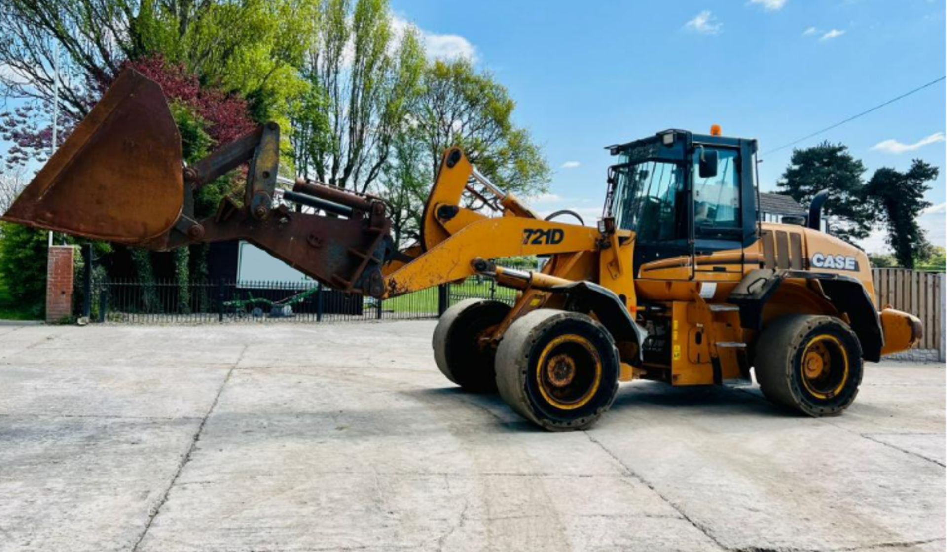 CASE 712D 4WD LOADING SHOVEL C/W BOOM EXTENDER & TIP TOE BUCKET - Image 5 of 19