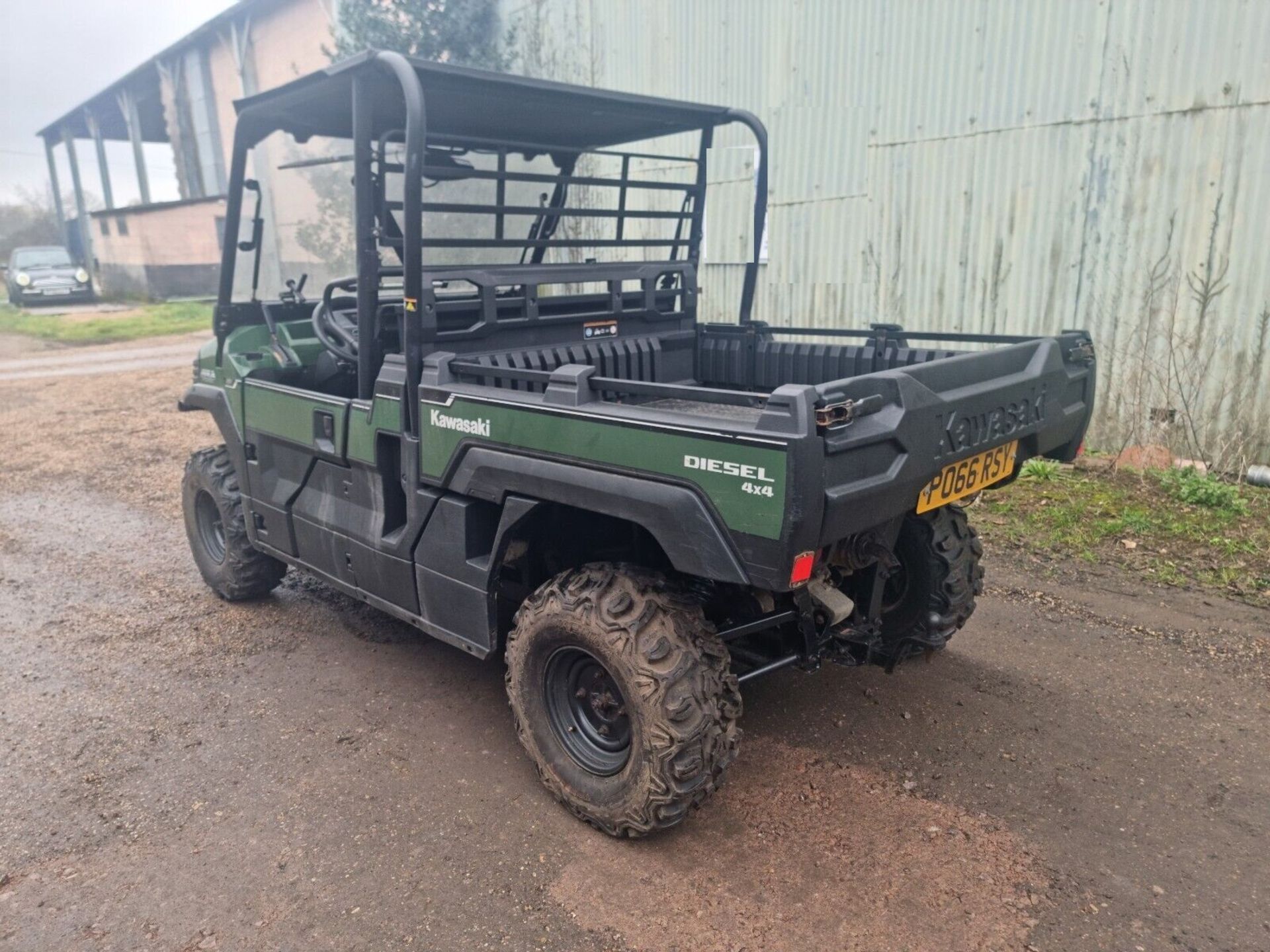 2016 KAWASAKI MULE PRO DX, 4X4, ROAD LEGAL, FULL CAB, - Image 4 of 5