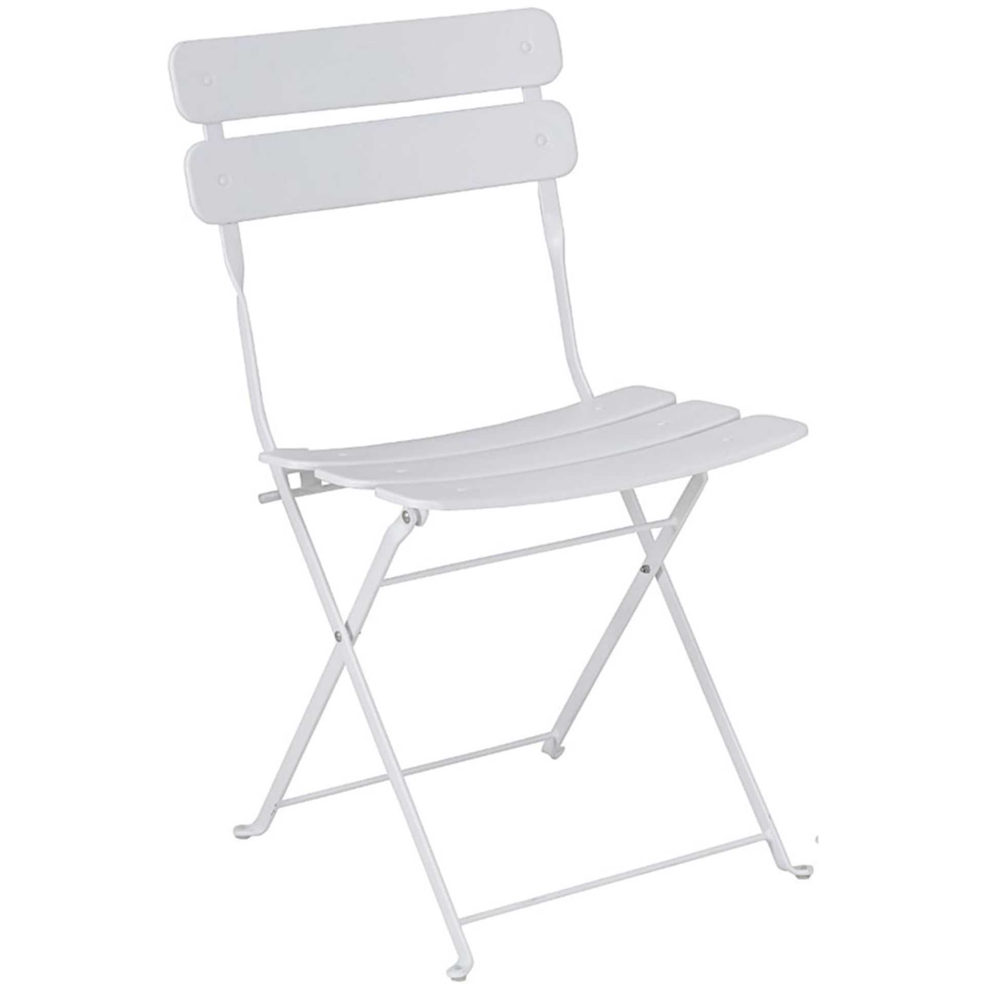 BRAND NEW 2 SEATER WHITE FOLDING BISTRO SET - Image 2 of 3