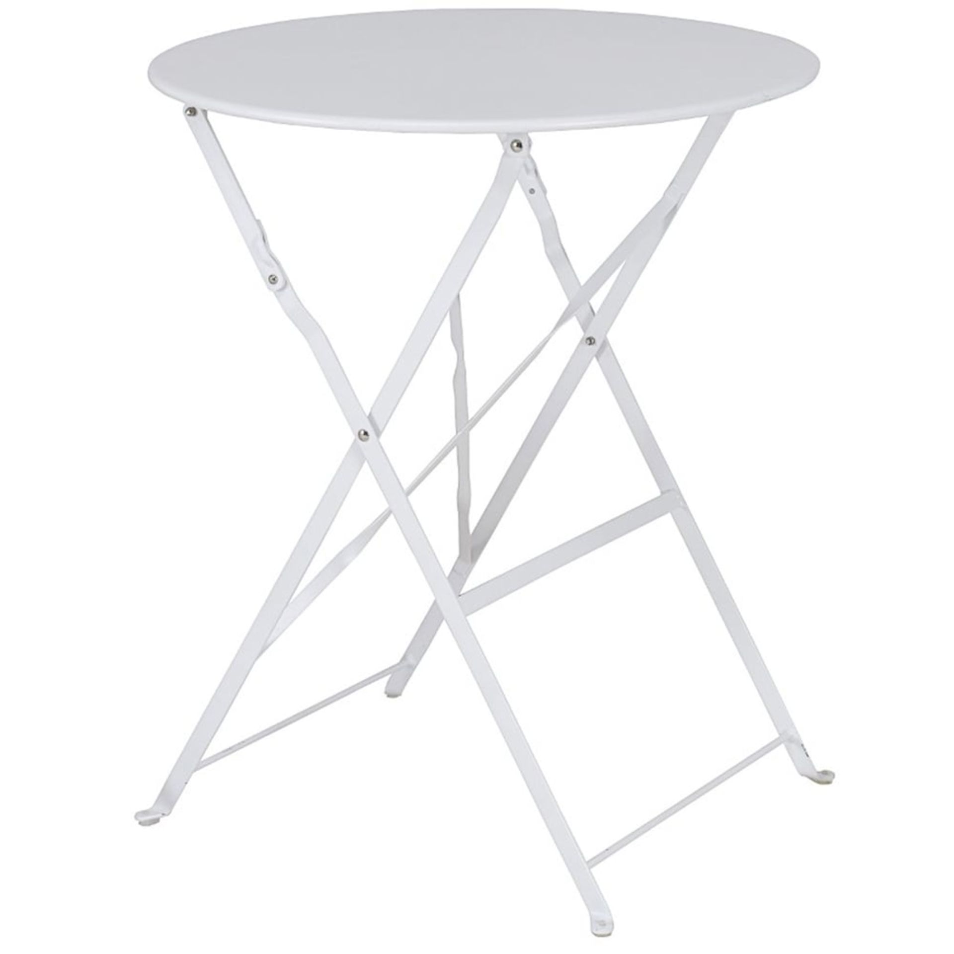 BRAND NEW 2 SEATER WHITE FOLDING BISTRO SET - Image 3 of 3