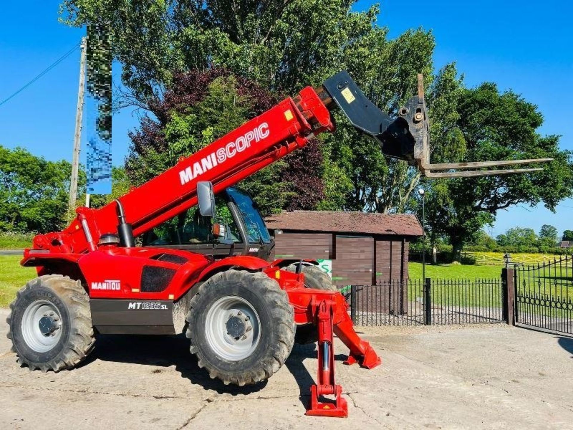 MANITOU MT1235 4WD TELEHANDLER * 12 METER , 4156 HOURS * C/W PALLET TINES - Image 11 of 14