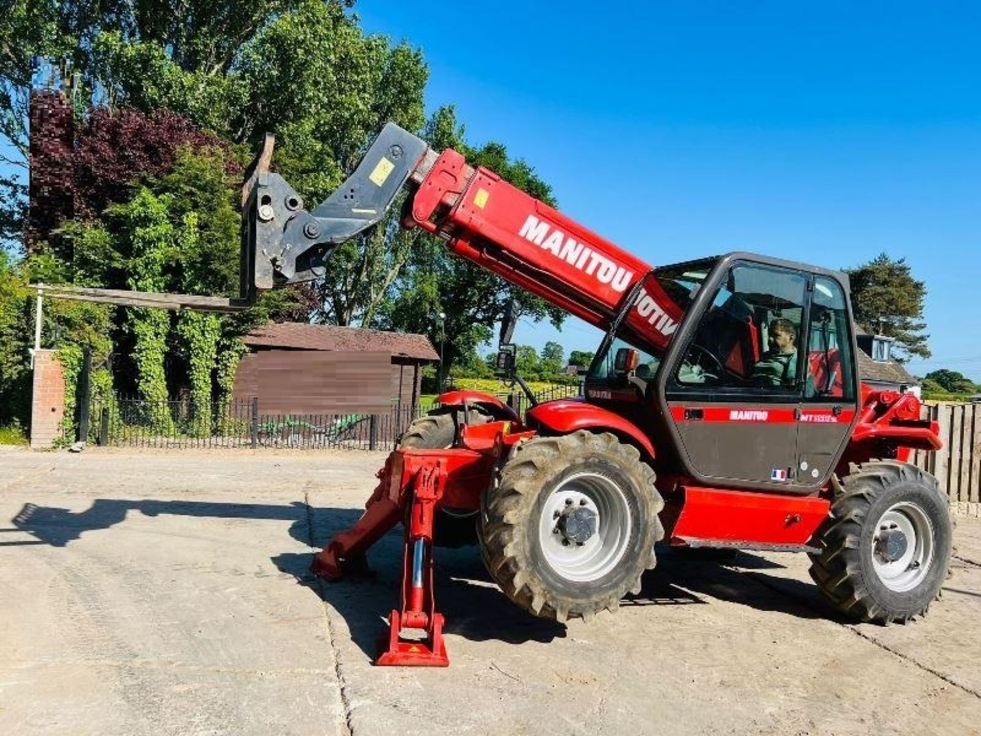 MANITOU MT1235 4WD TELEHANDLER * 12 METER , 4156 HOURS * C/W PALLET TINES - Image 10 of 14