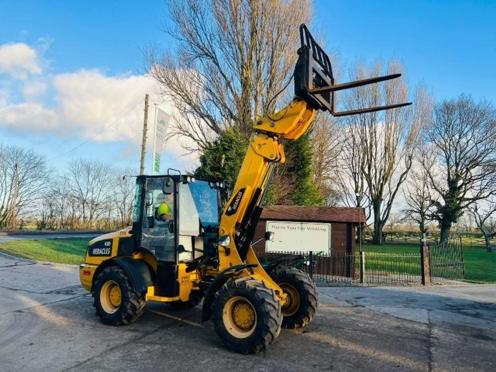 HERACLES H580 4WD TELEHANDLER * YEAR 2019 * C/W QUICK HITCH & PALLET TINES