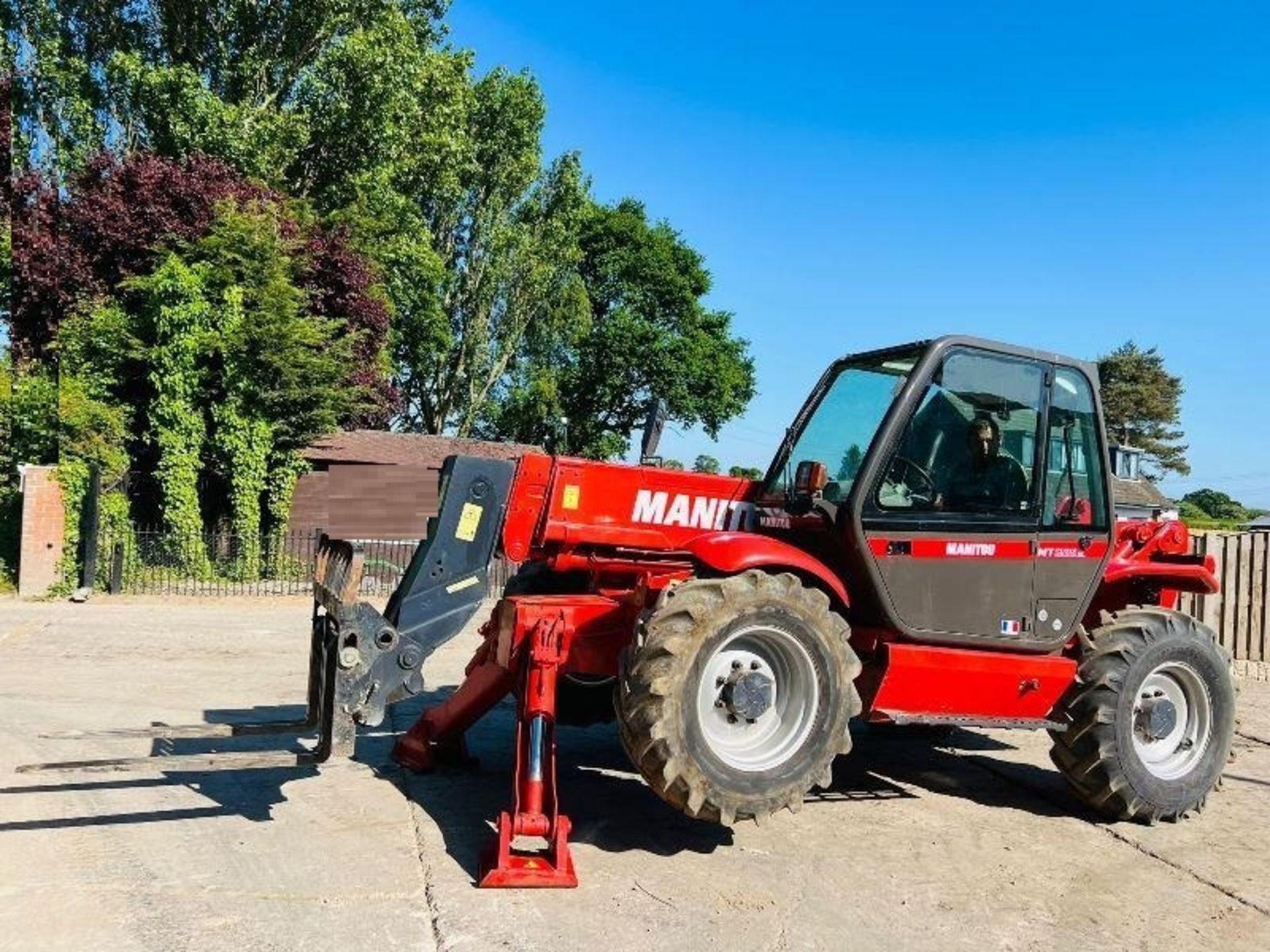 MANITOU MT1235 4WD TELEHANDLER * 12 METER , 4156 HOURS * C/W PALLET TINES - Image 4 of 14