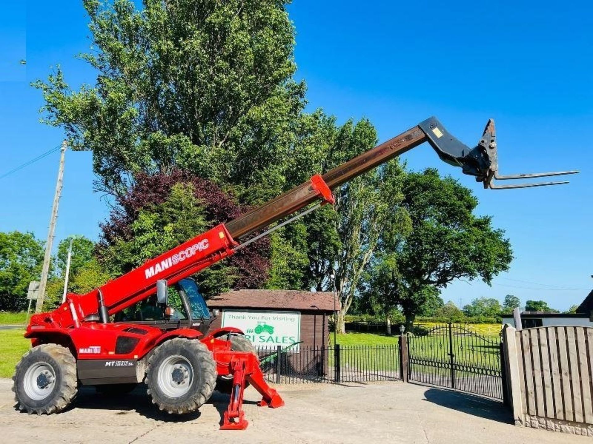 MANITOU MT1235 4WD TELEHANDLER * 12 METER , 4156 HOURS * C/W PALLET TINES - Image 9 of 14