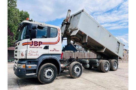 SCANIA R420 DOUBLE DRIVE TIPPER *YEAR 2008* C/W MANUAL GEAR BOX - Image 1 of 17