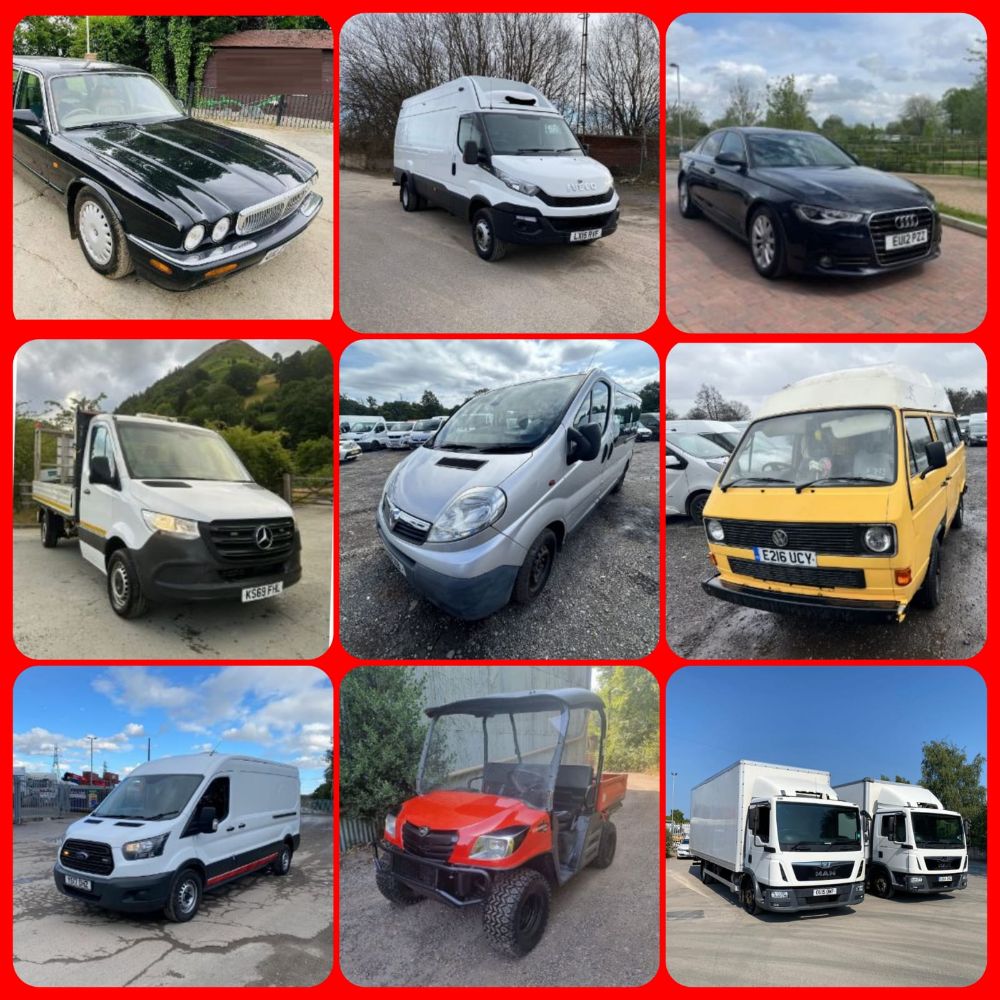 AUCTION OF CARS, VANS, TRUCKS, 4X4'S, QUADS + MORE Ends from Monday 24th July 2023 at 14:00