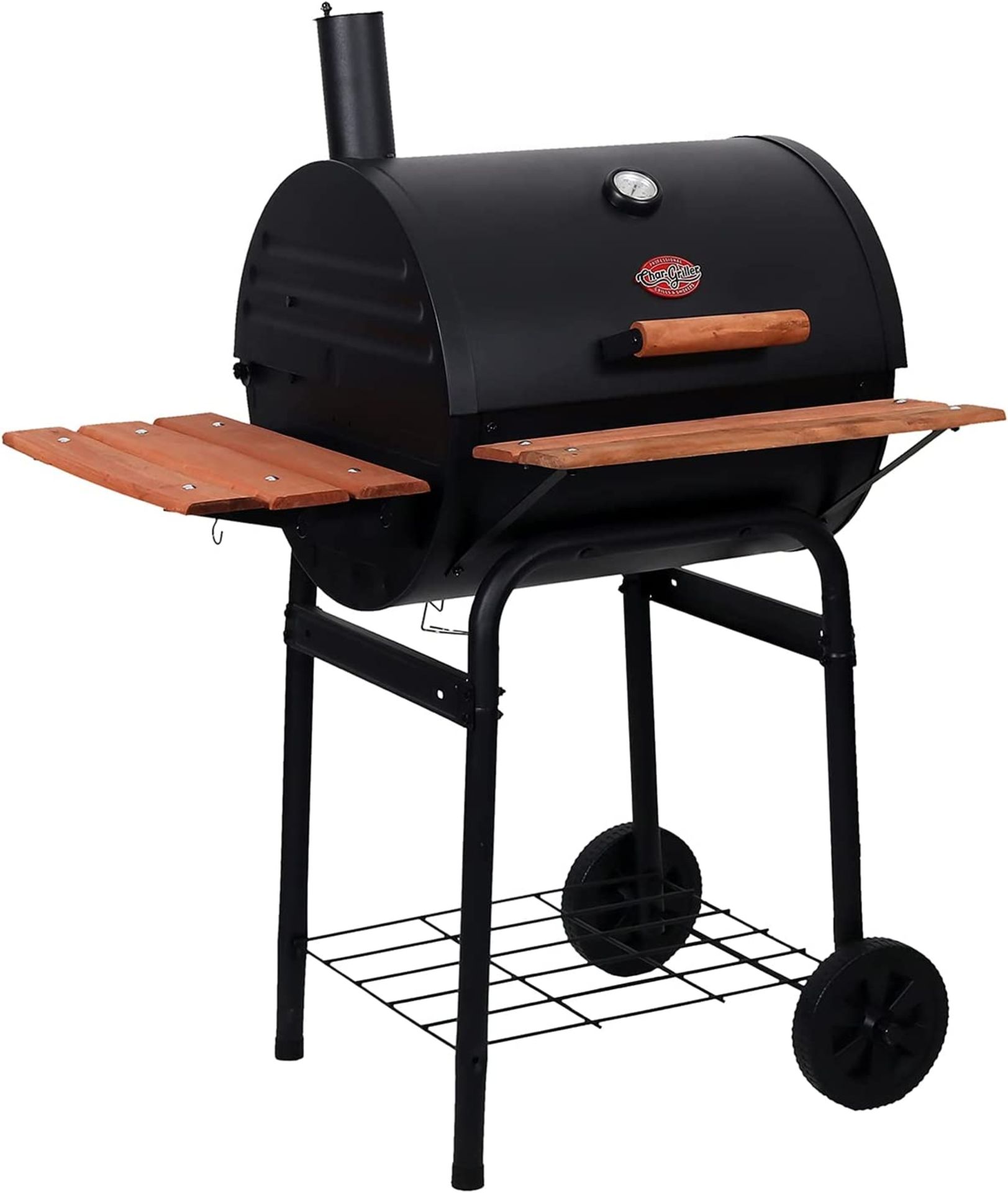 BRAND NEW - CHAR-GRILLER WRANGLER CHARCOAL BBQ WITH METAL SHELF - Image 8 of 8
