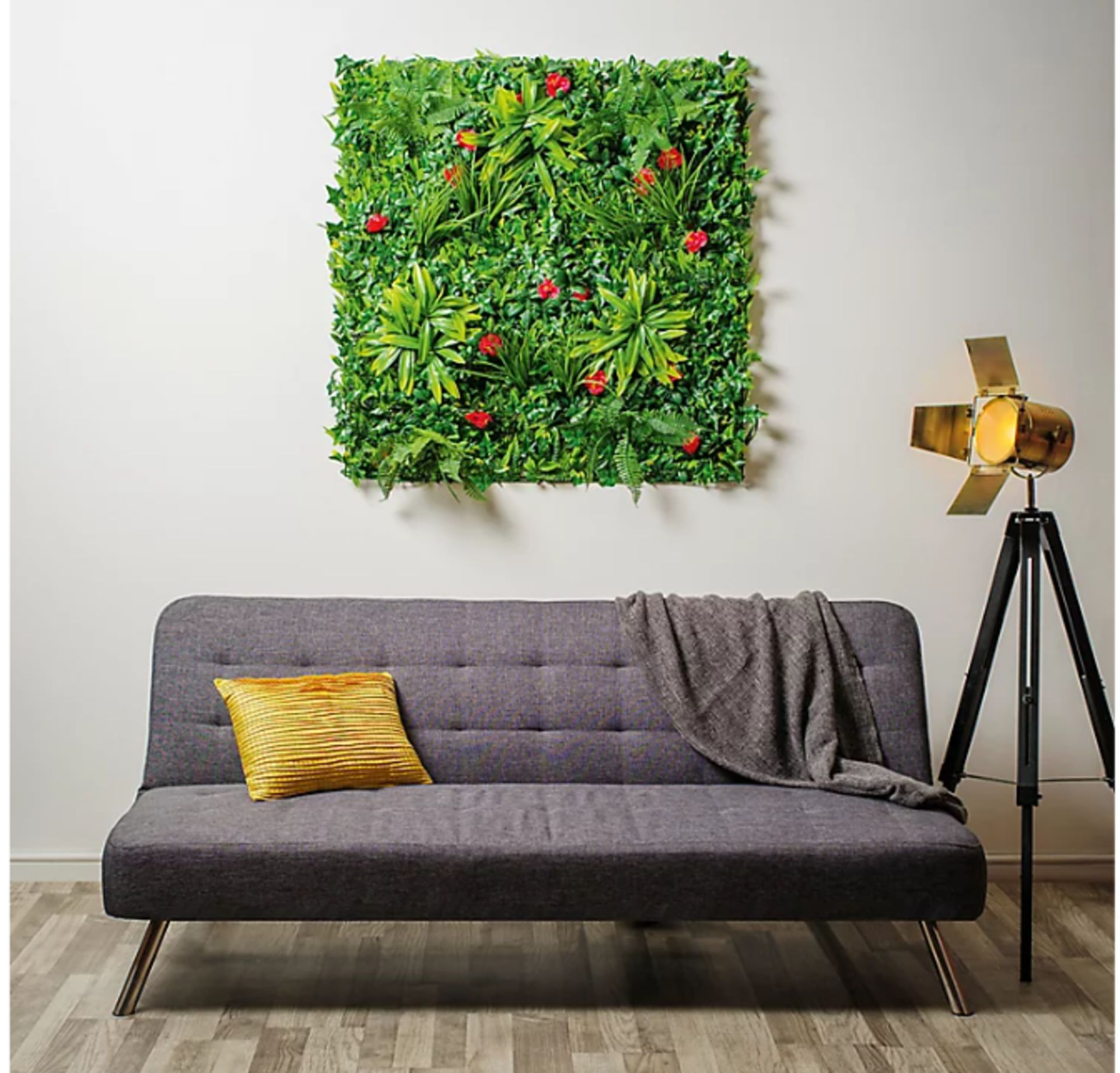 BRAND NEW CAMELLIA SQUARE ARTIFICIAL PLANT WALL, (H)1M (W)1M - Image 4 of 4