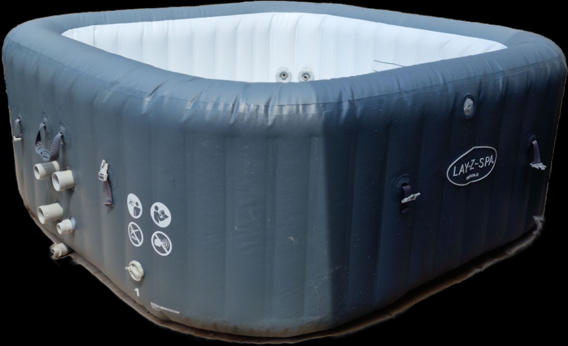 RRP £1199.00 - LAY-Z-SPA HAWAII HYDROJET INFLATABLE HOT TUB - GREY - Image 2 of 9