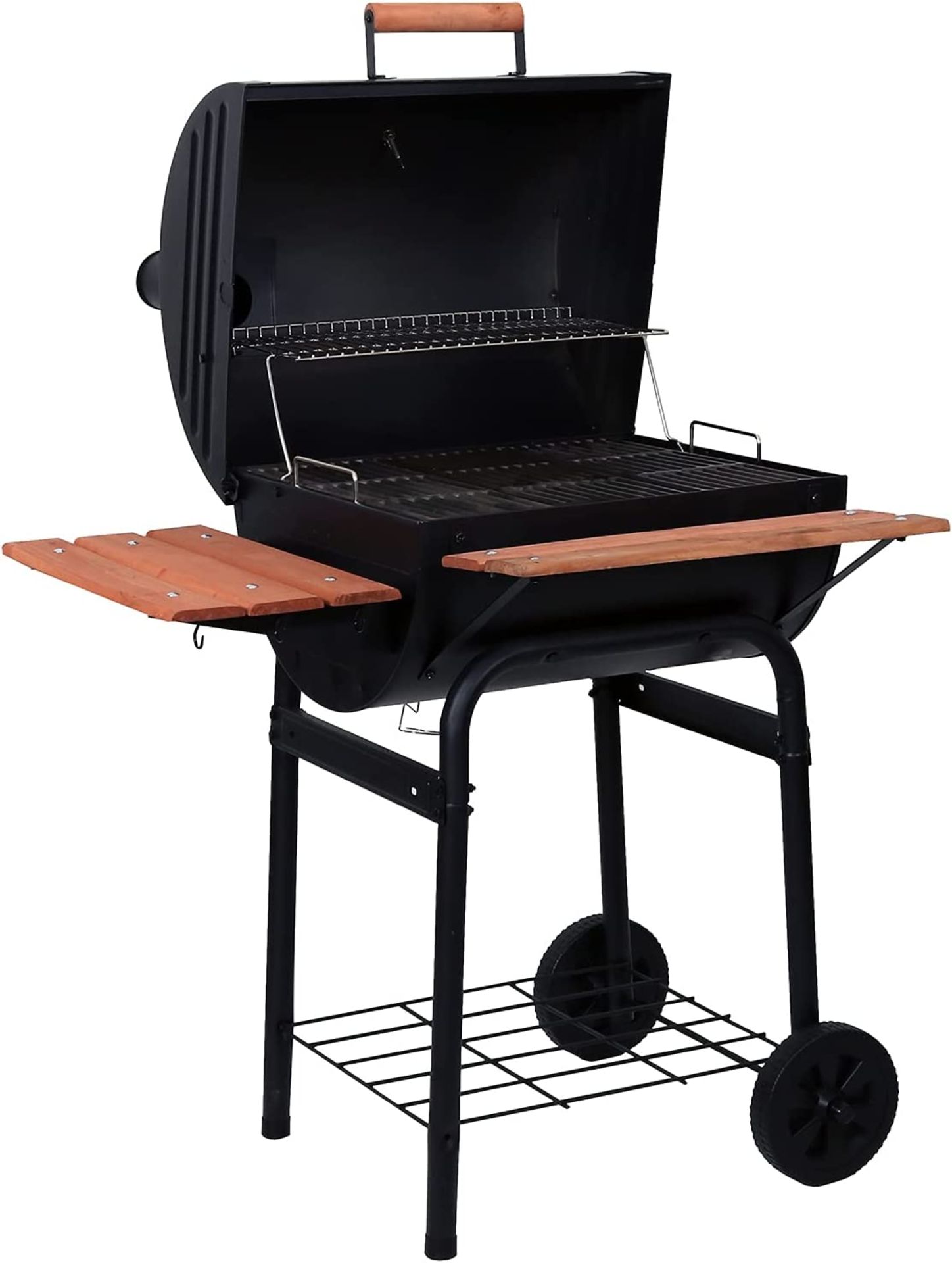 BRAND NEW - CHAR-GRILLER WRANGLER CHARCOAL BBQ WITH METAL SHELF - Image 3 of 8