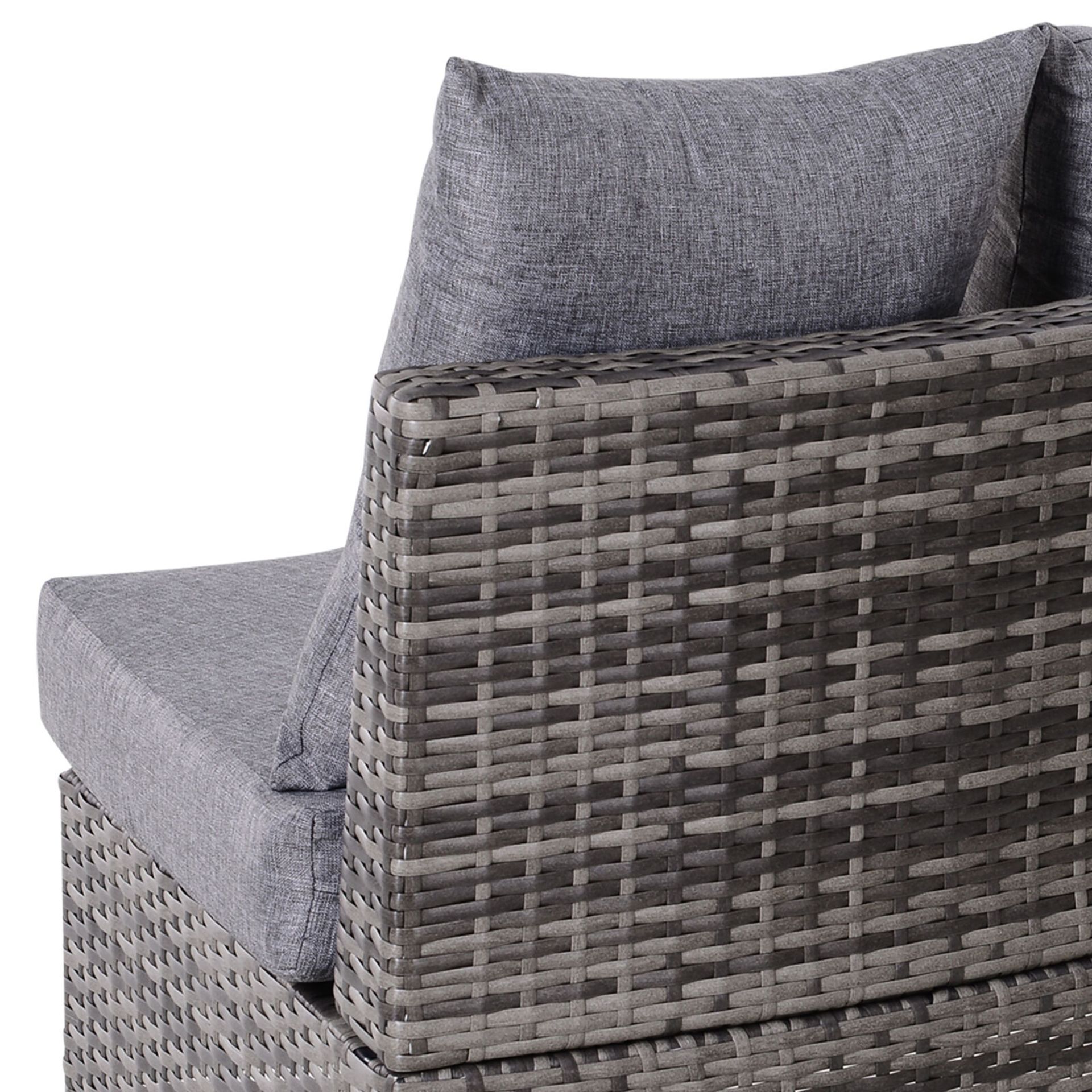 EXTRA LARGE LUXURY GARDEN RATTAN WICKER SOFA OUTDOOR PATIO FURNITURE SET - Image 7 of 10