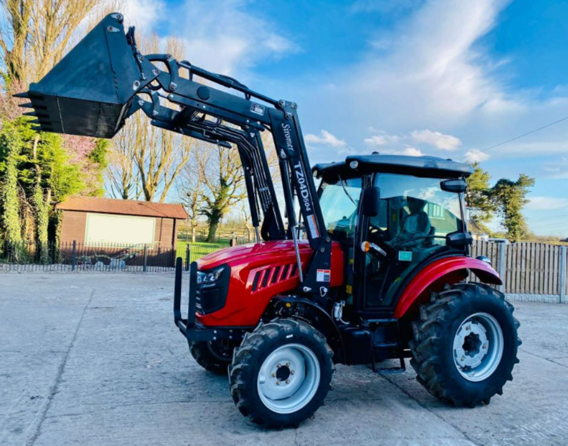 BRAND NEW SIROMER 504 4WD TRACTOR * YEAR 2023 * WITH SYNCHRO CAB AND LOADER - Image 6 of 15