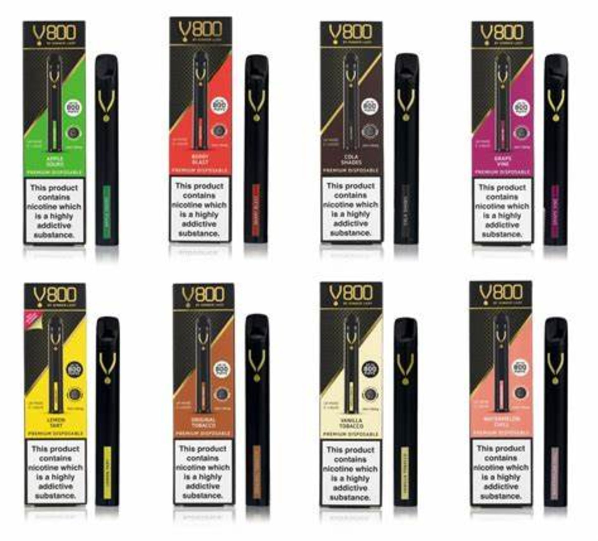JOB LOT OF 2440 DINNER LADY DISPOSABLE VAPES - RRP APPROX £14,600 - SEE DESCRIPTION FOR FLAVOURS