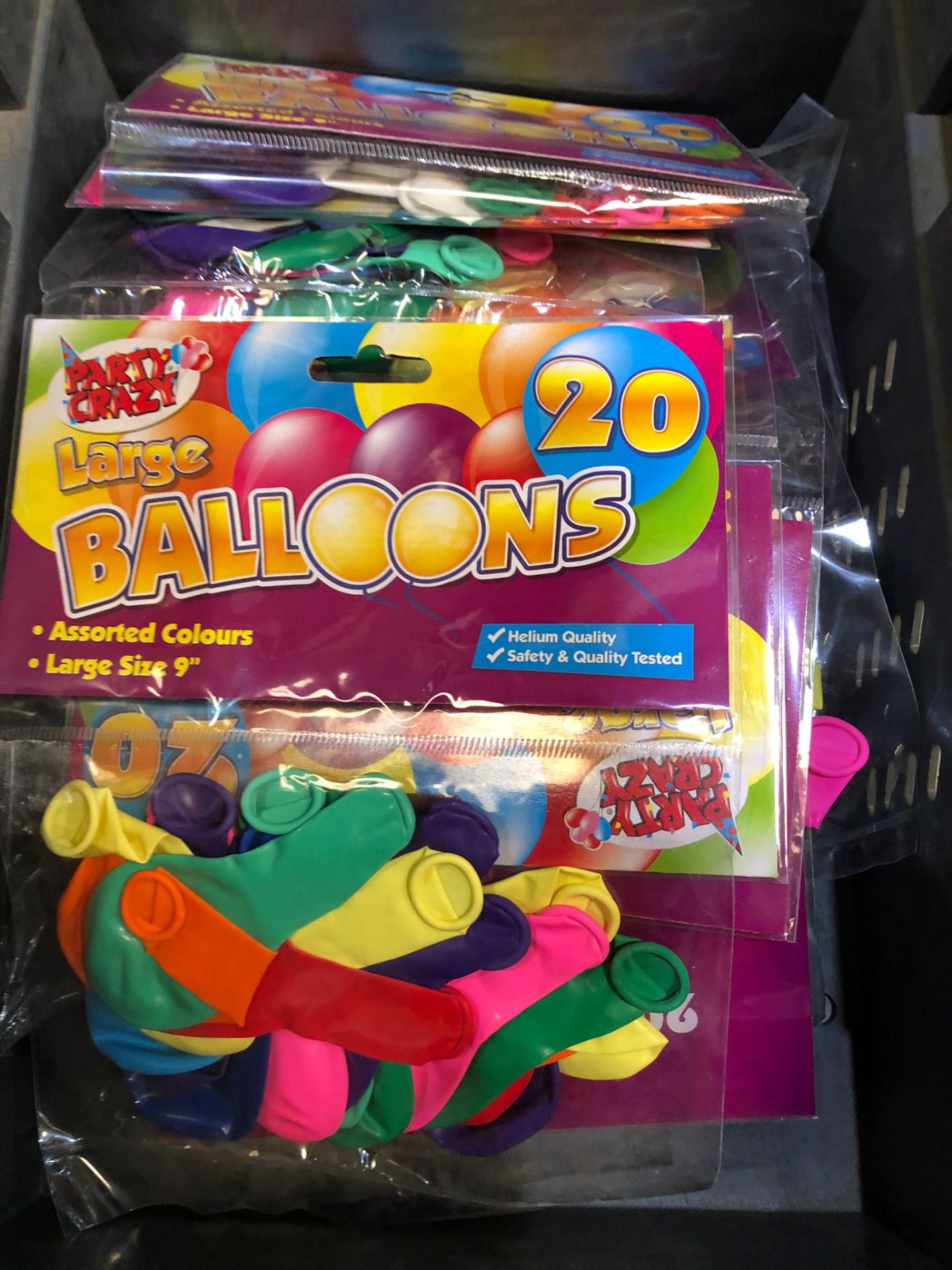 40 PACKS OF LARGE COLOURED & LARGE SILVER BALOONS IN RETAIL PACKS RRP 1.99 EACH - Bild 4 aus 4