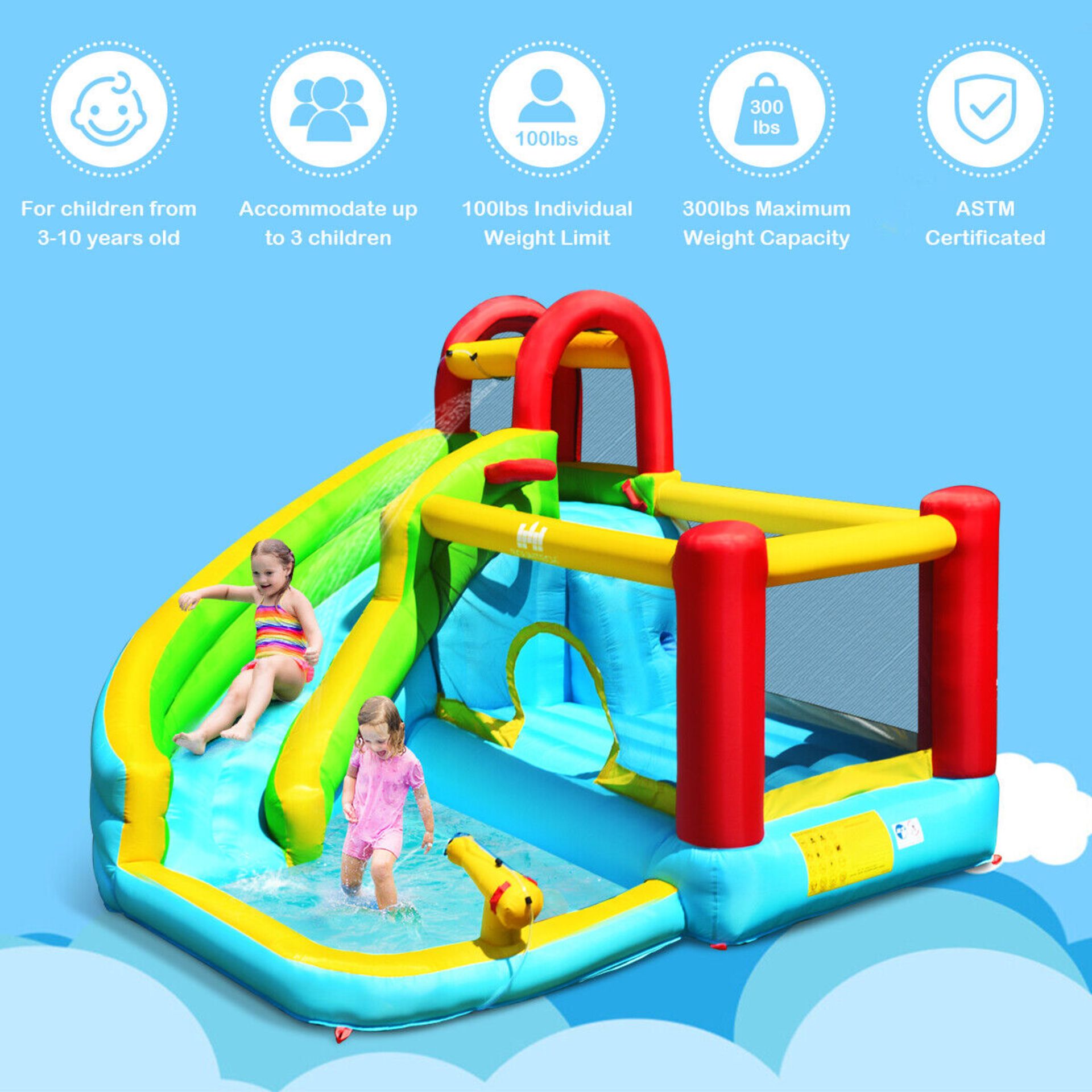 NEW INFLATABLE BOUNCY CASTLE WATER PARK - Image 3 of 6