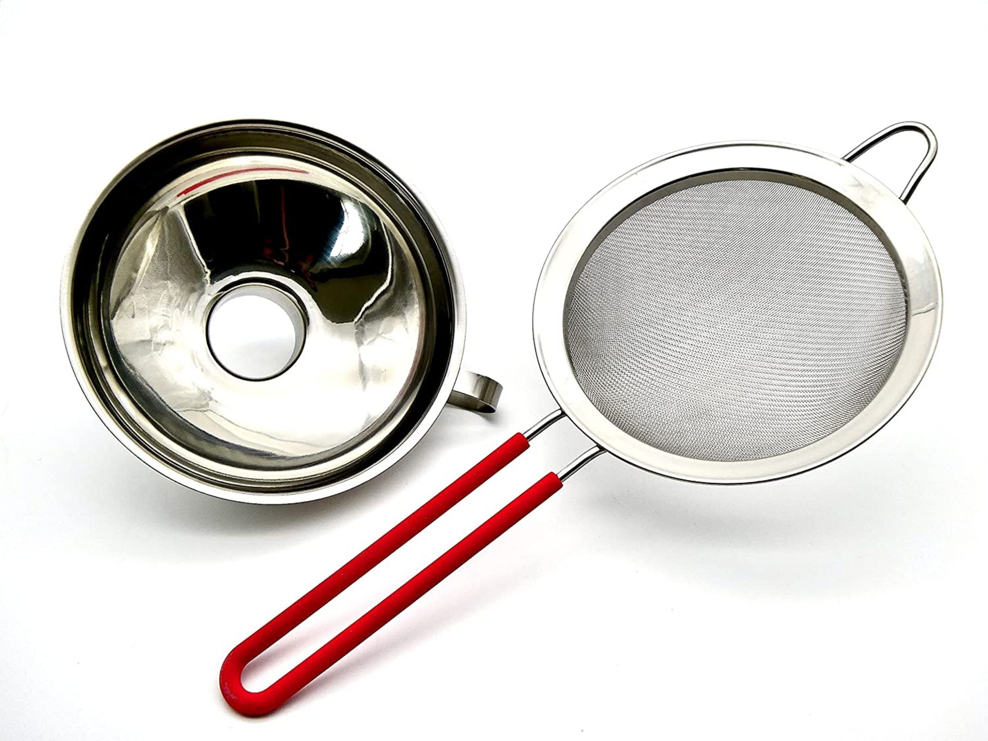 20 X FUNNEL AND SIEVE FOR CATERING, COOKING, CANNING RRP £259