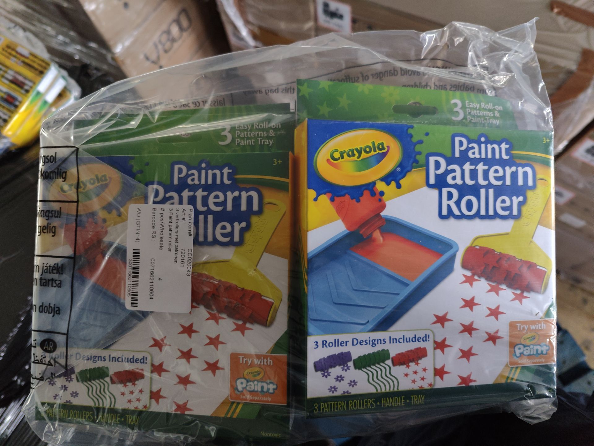 8 X CRAYOLA PAINT PATTERN ROLLERS