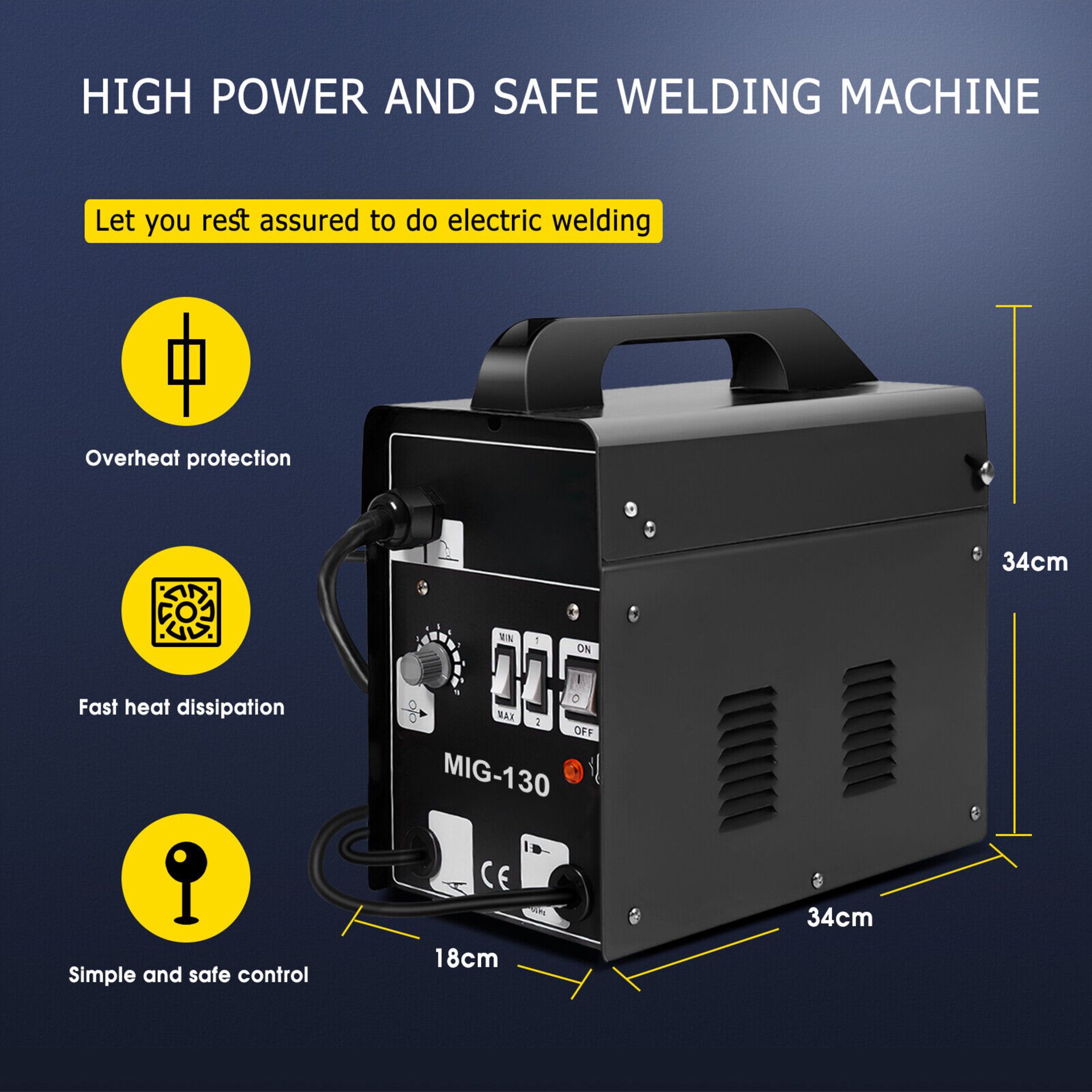 **NEW**GET CREATIVE WITH WELDING: MIG 130 WELDING MACHINE>>DELIVERY AVAILABLE<< - Image 2 of 3