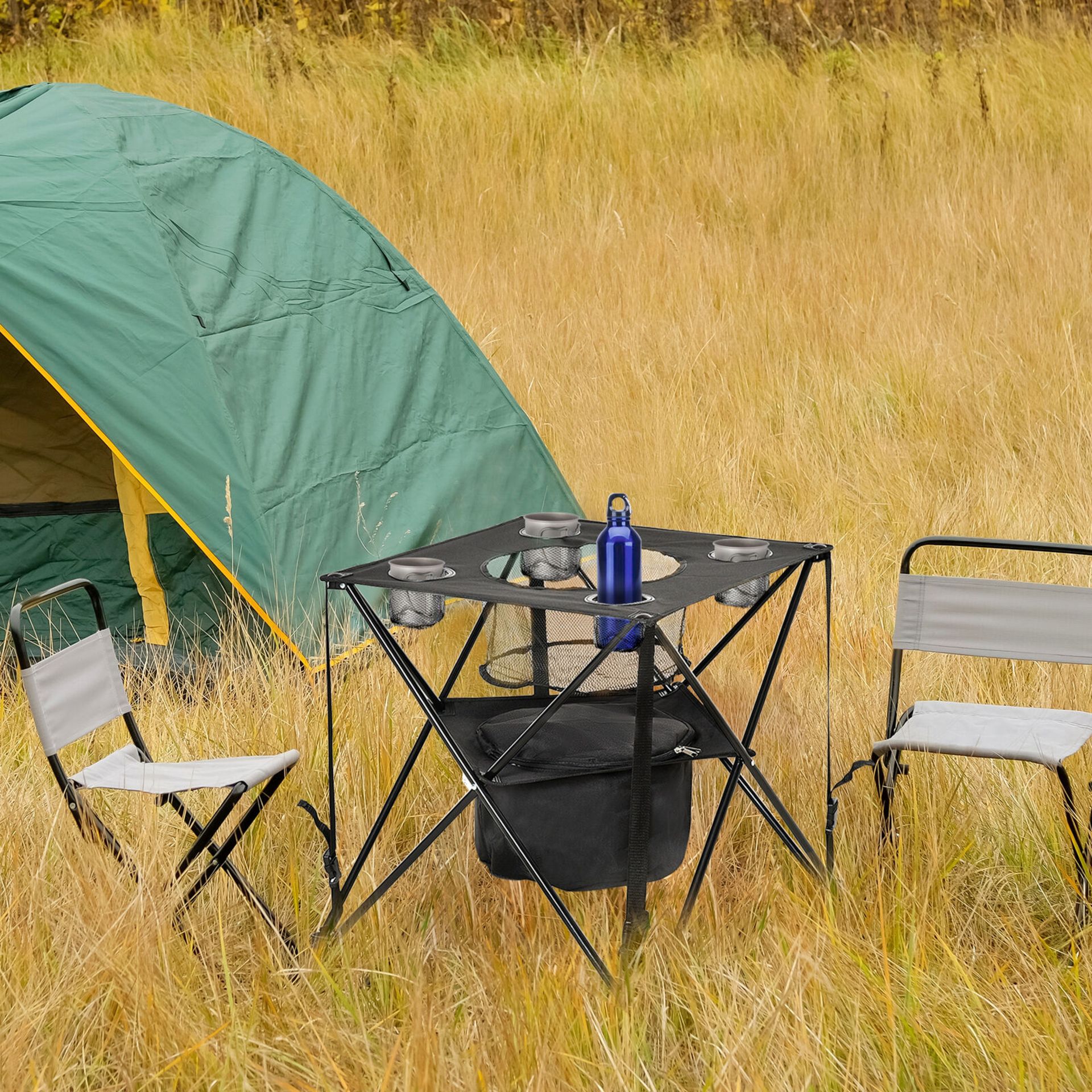 **NEW**COOLER & CARRY BAG FOLDING CAMPING TABLE PICNIC TABLE W/ BUILT-IN>>DELIVERY AVAILABLE<< - Image 2 of 2