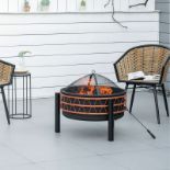 **NEW**PATIO BACKYARD OUTDOOR FIRE PIT PORTABLE FIREBOWL W/ COVER POKER FOR>>DELIVERY AVAILABLE<<