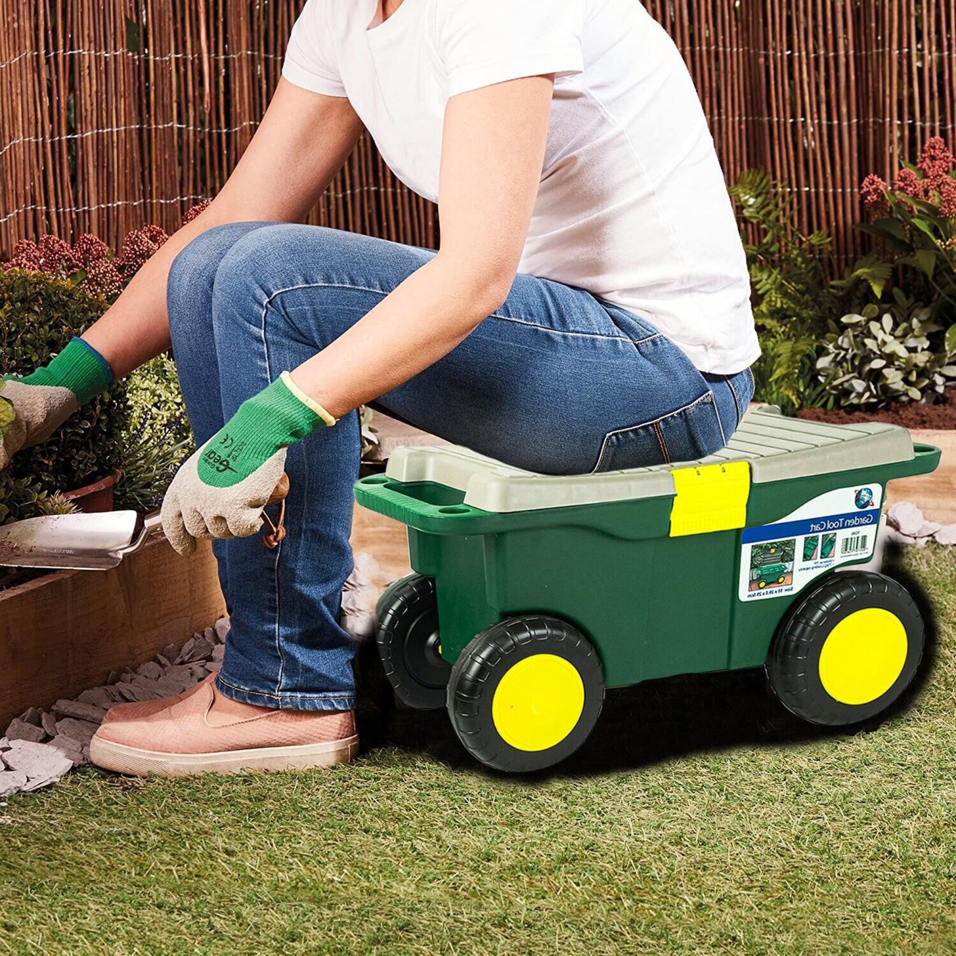 **NEW**STAY COMFORTABLE AND ORGANIZED WITH OUR GARDEN KNEELER CART>>DELIVERY AVAILABLE<< - Image 2 of 2