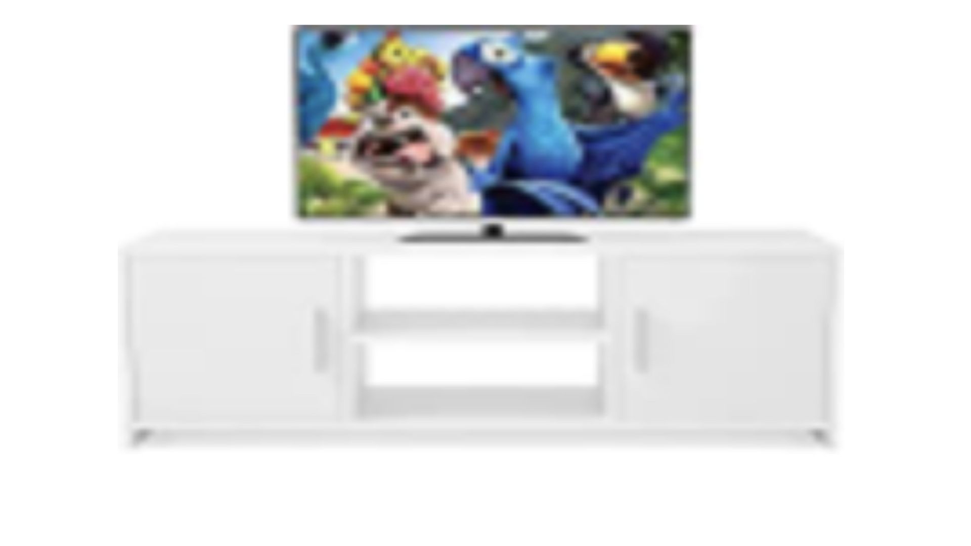 TV STAND IN WHITE BRAND NEW BOXED