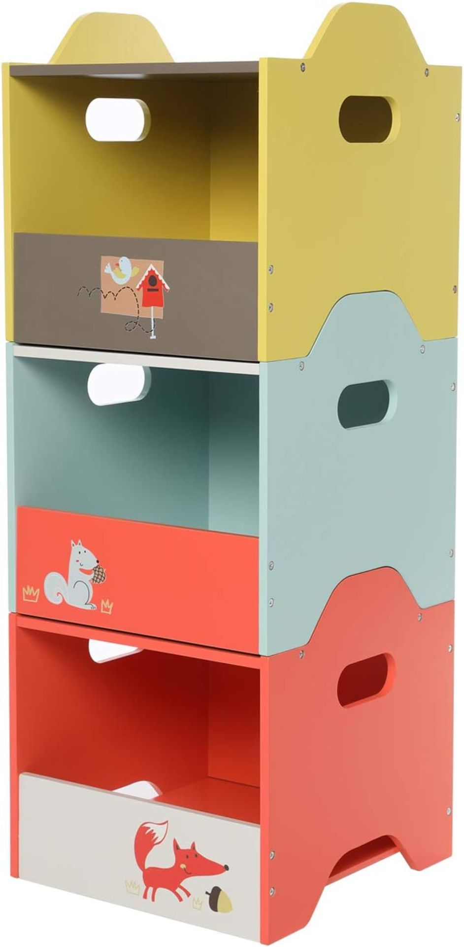 NEW LABEBE WOODEN TOY BOX SET - 3 STACKABLE BABY TOY STORAGE BOXES RRP £187 - Image 3 of 8