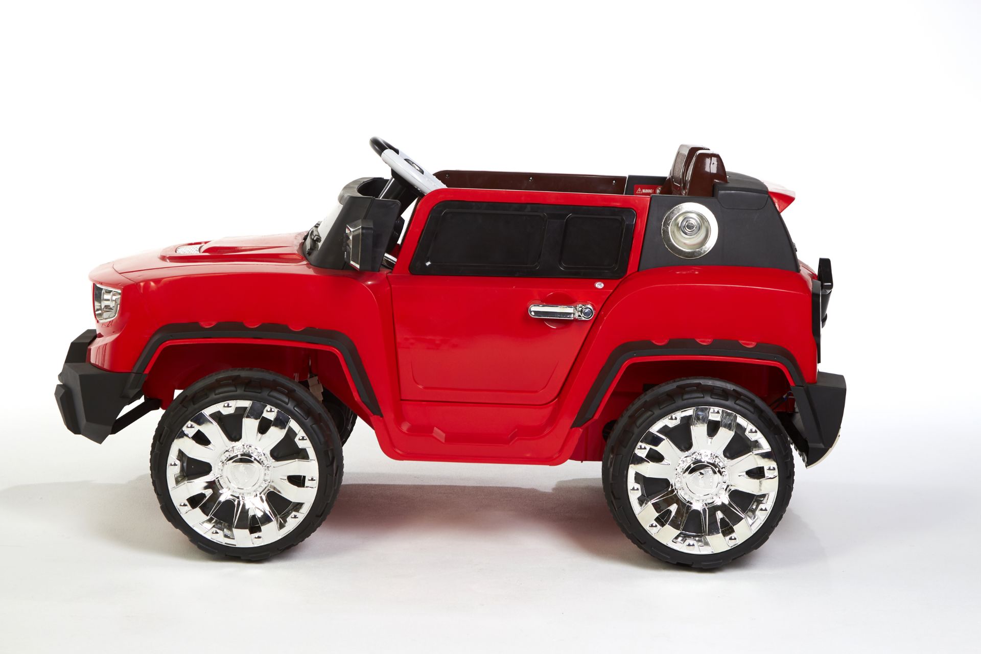 RED 4X4 KIDS ELECTRIC RIDE ON JEEP WITH REMOTE - Image 8 of 13