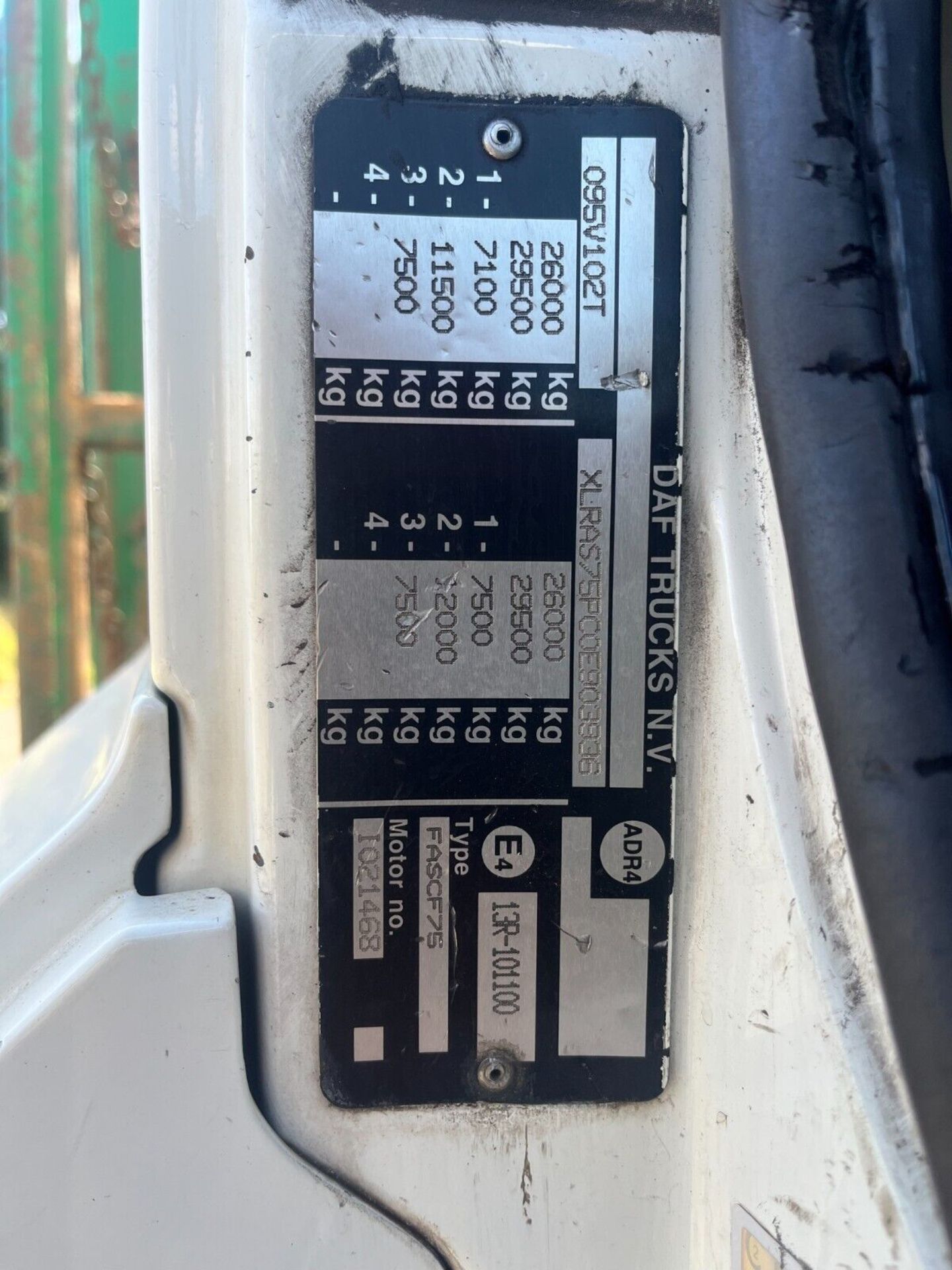 2011 DAF CF75 310 REAR LIFT AXLE WAGON TRUCK 26TON GROSS TESTED 30/11/2023 - Image 9 of 13