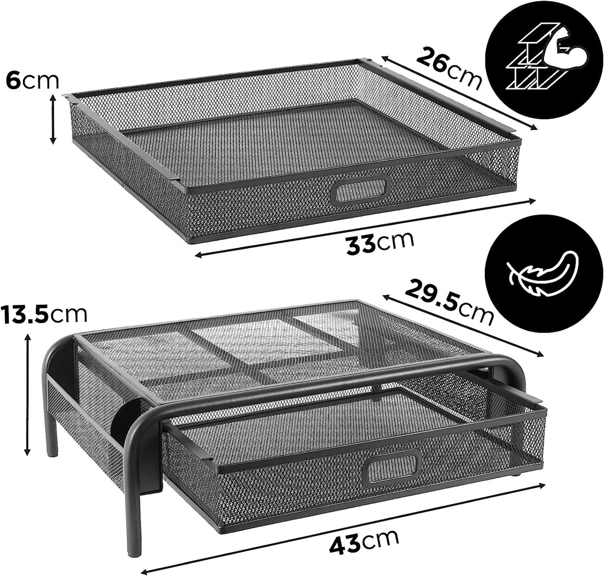 2 X PALLETS CONTAINING 192 X NEW MONITOR STAND WITH DRAWER AND SIDE ORGANISER - RRP £3840 - Image 5 of 5