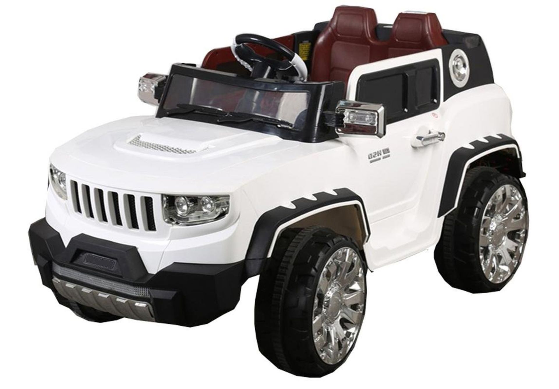 WHITE 4X4 KIDS ELECTRIC RIDE ON JEEP WITH REMOTE