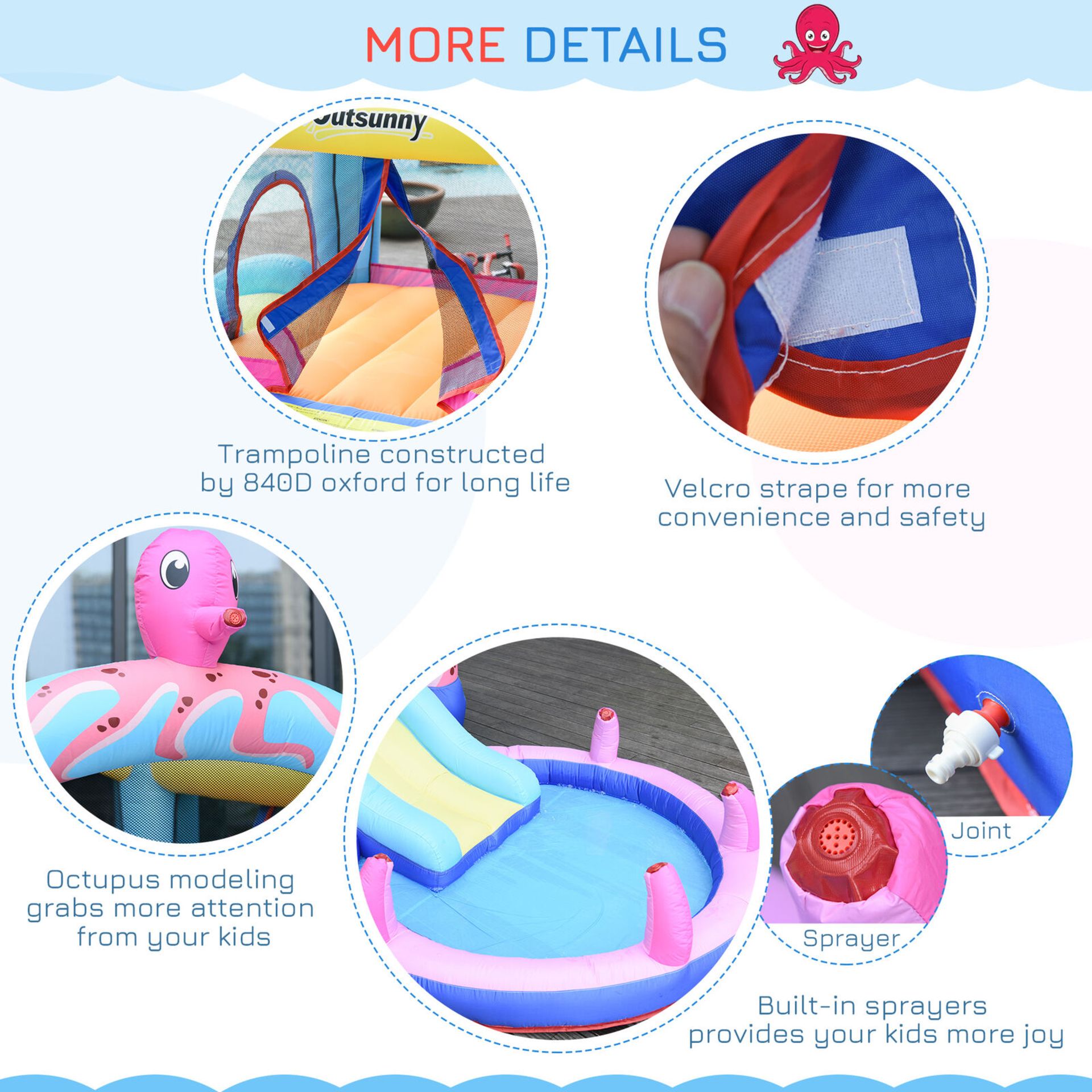 NEW WATER SLIDE BOUNCY CASTLE WITH POOL INCLUDES CARRYBAG AND BLOWER - Image 2 of 5