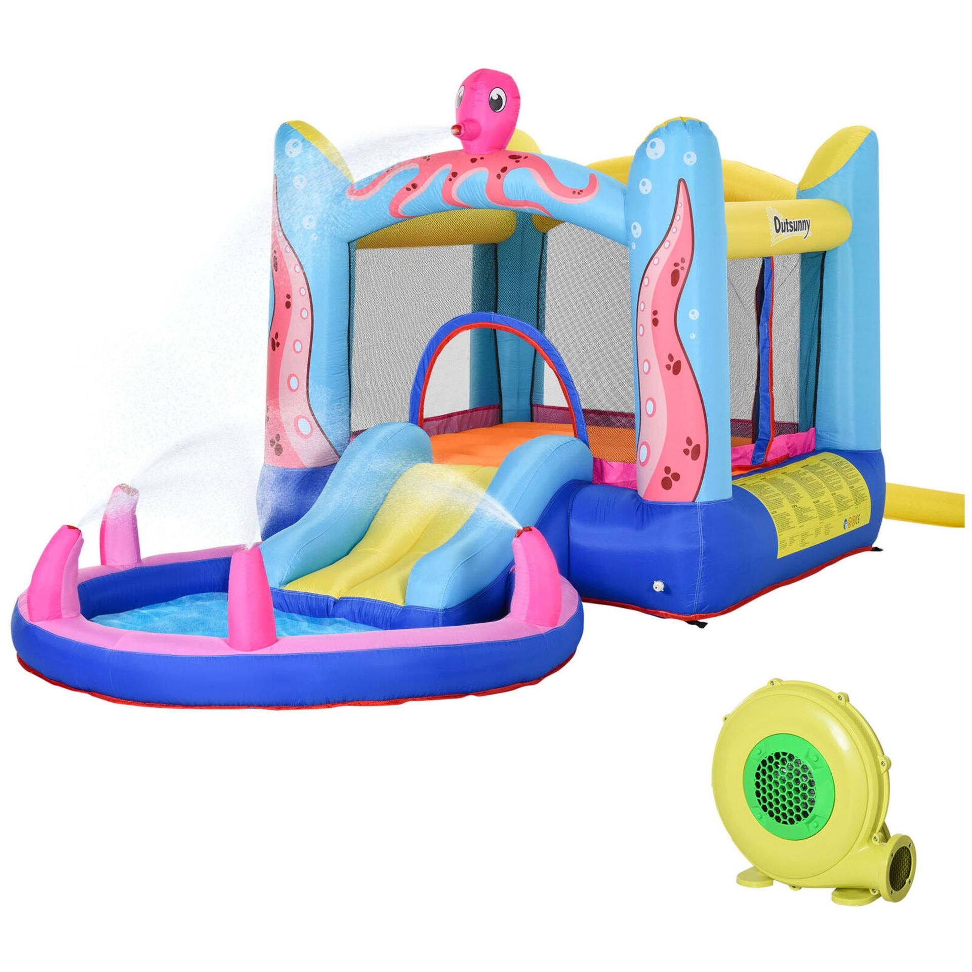 NEW WATER SLIDE BOUNCY CASTLE WITH POOL INCLUDES CARRYBAG AND BLOWER - Image 5 of 5