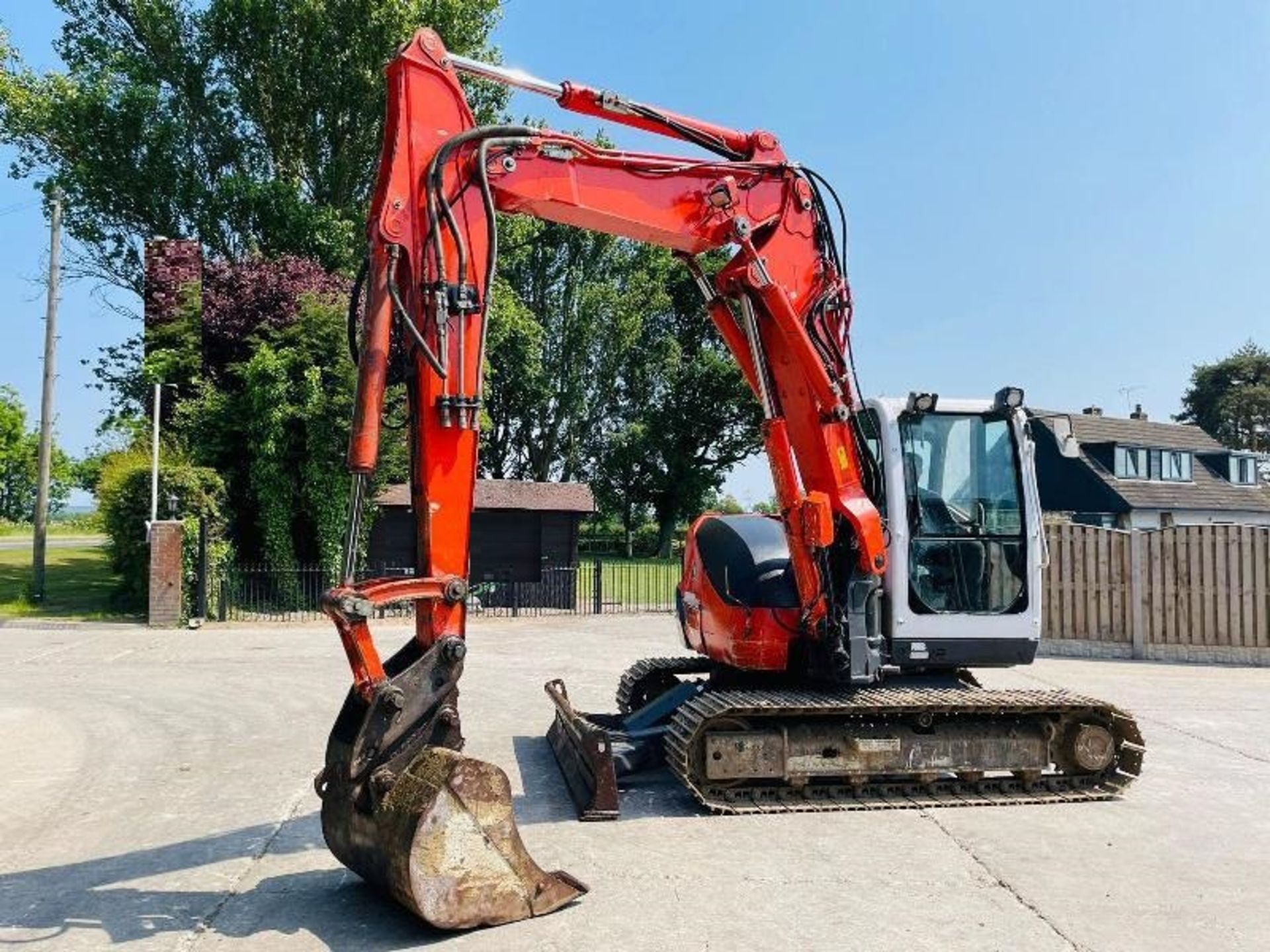 KUBOTA KX080-3 EXCAVATOR *YEAR 2013, ZERO SWING * C/W THREE PEACE BOOM - Image 9 of 19