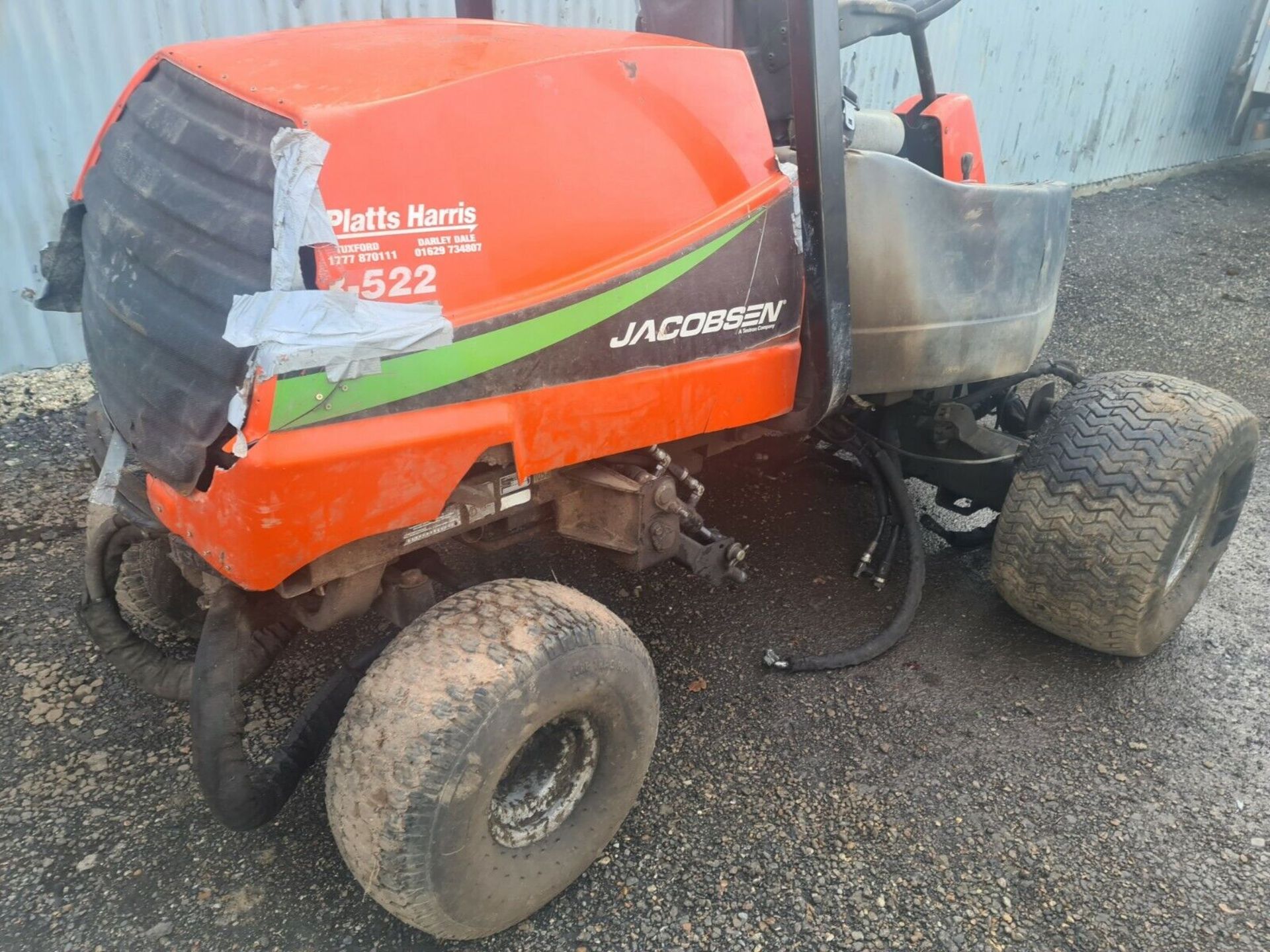 JACOBSEN AR-522 ROTARY MOWER USED SPARES OR REPAIRS KUBOTA ENGINE BREAKING - Image 2 of 9