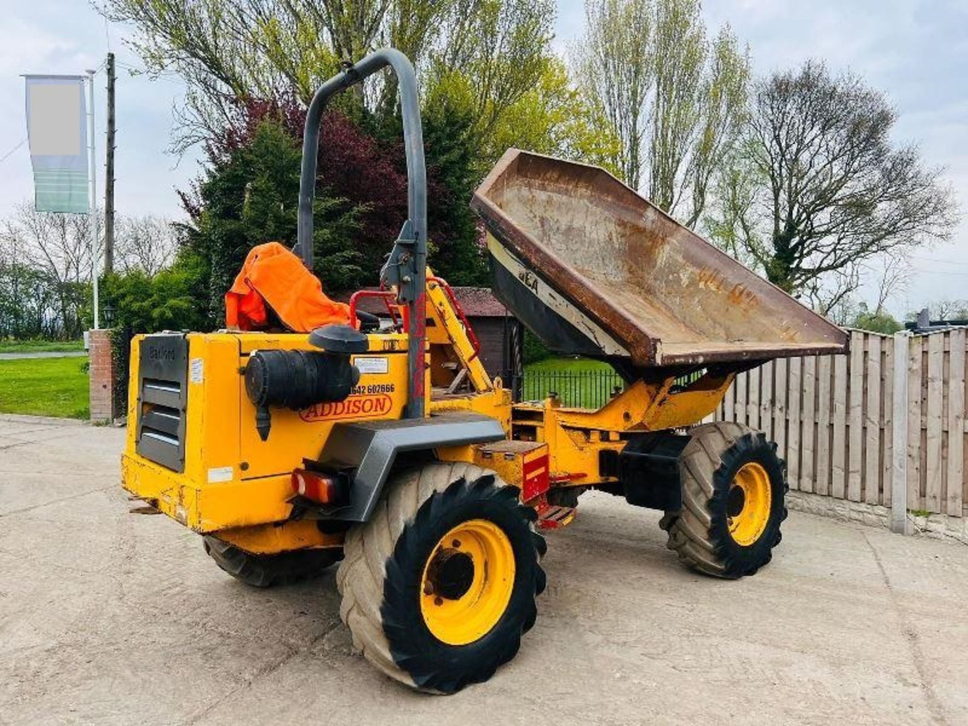 BARFORD SXR6000 4WD SWIVEL TIP DUMPER C/W ROLE BAR - Image 10 of 16