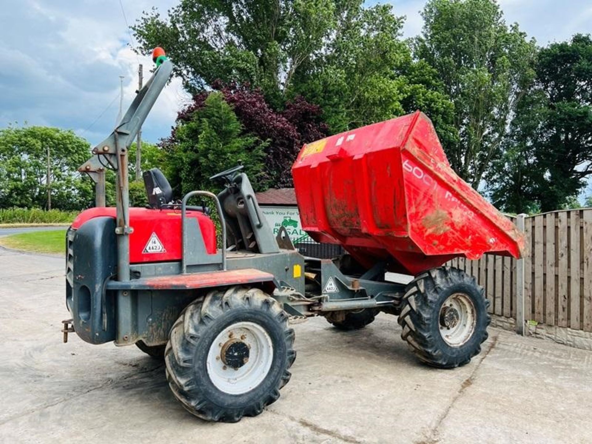 WACKER NEUSON 6001 4WD DUMPER C/W PERKINS ENGINE - Image 3 of 15