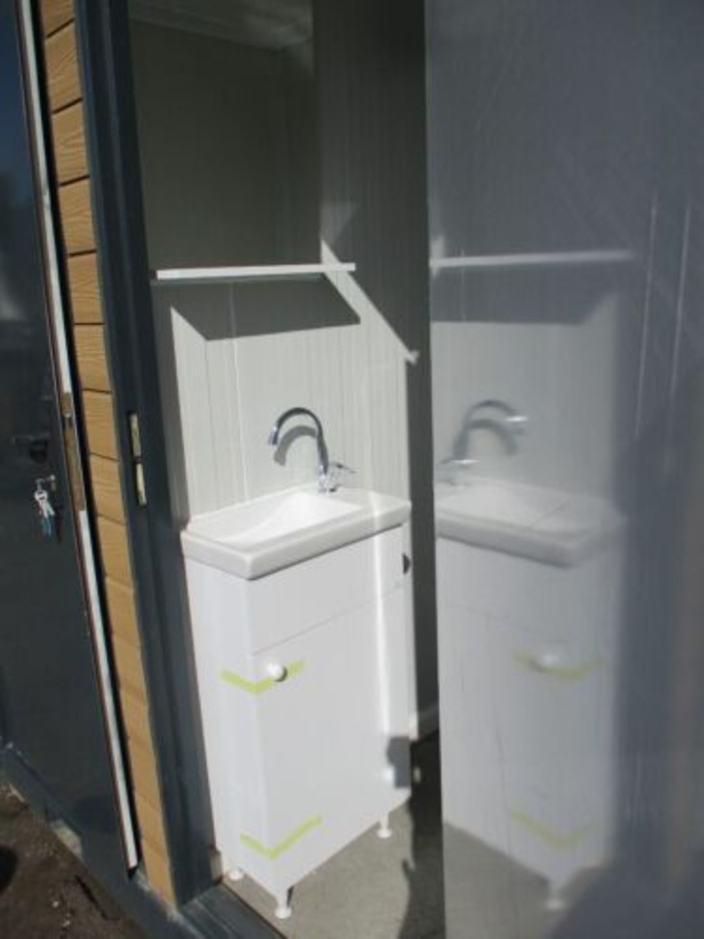 ADACON 2.1M X 1.35M DOUBLE TOILET BLOCK SECURE SHIPPING CONTAINER - Image 8 of 9