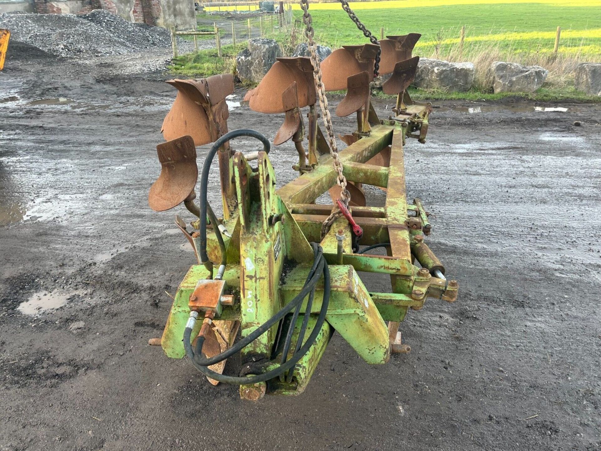 DOWDESWELL 4 FURROW PLOUGH 3 + 1 FORD JOHN DEERE TRACTOR 14" UCN REVERSIBLE - Image 3 of 7