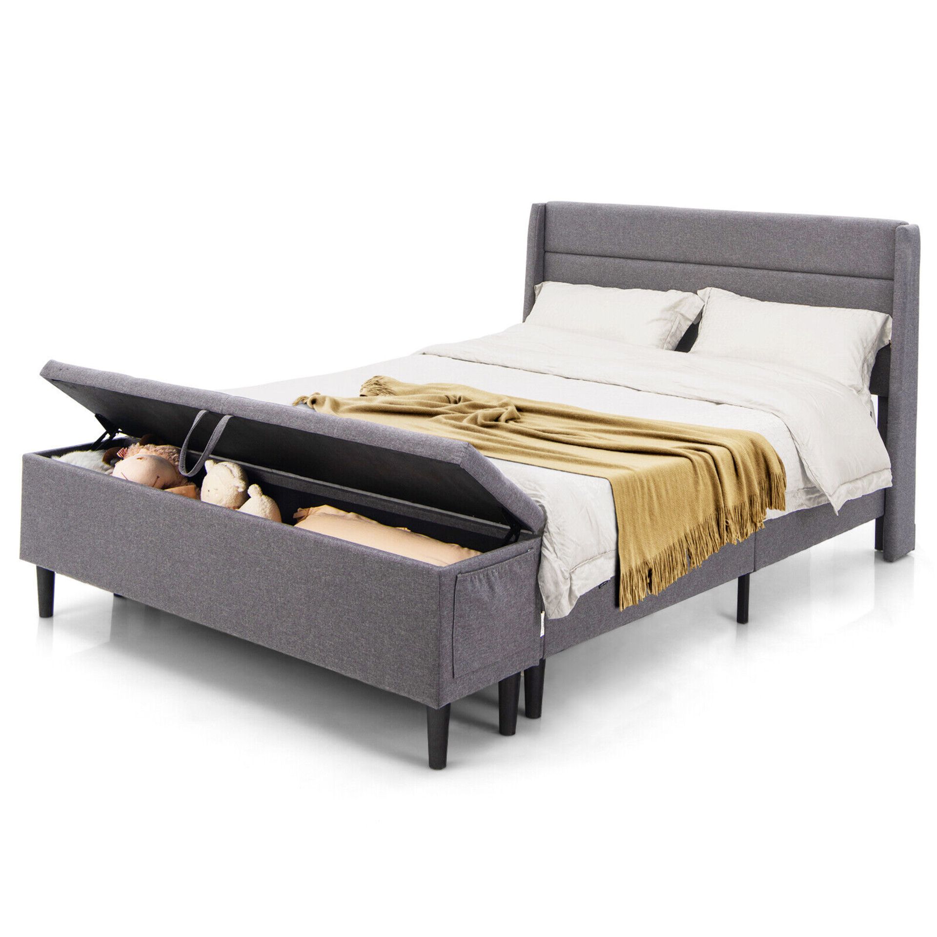 **NEW**COMFORTABLE SLEEP, CONVENIENT STORAGE: OTTOMAN BEDFRAME>>DELIVERY AVAILABLE<< - Image 2 of 3