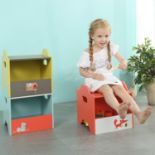NEW LABEBE WOODEN TOY BOX SET - 3 STACKABLE BABY TOY STORAGE BOXES RRP £187