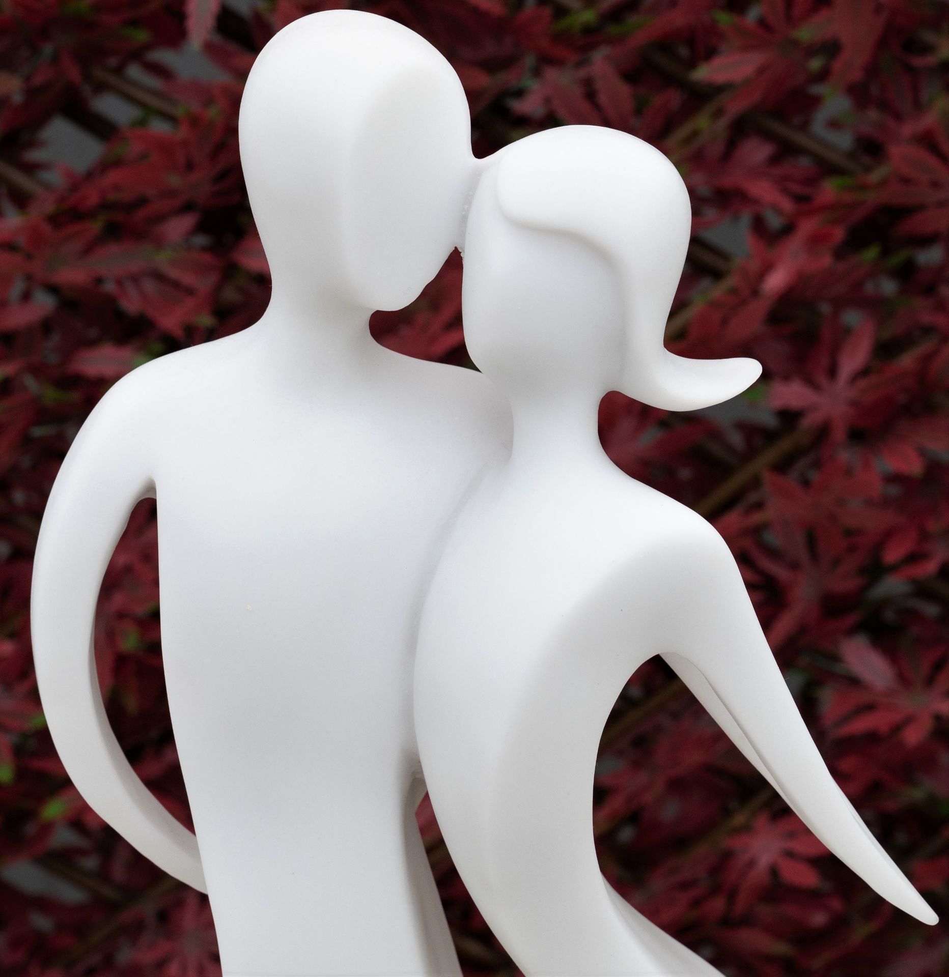 GORGEOUS TERRAZO MARBLE "FIRST DATE" GARDEN STATUE - Image 2 of 6