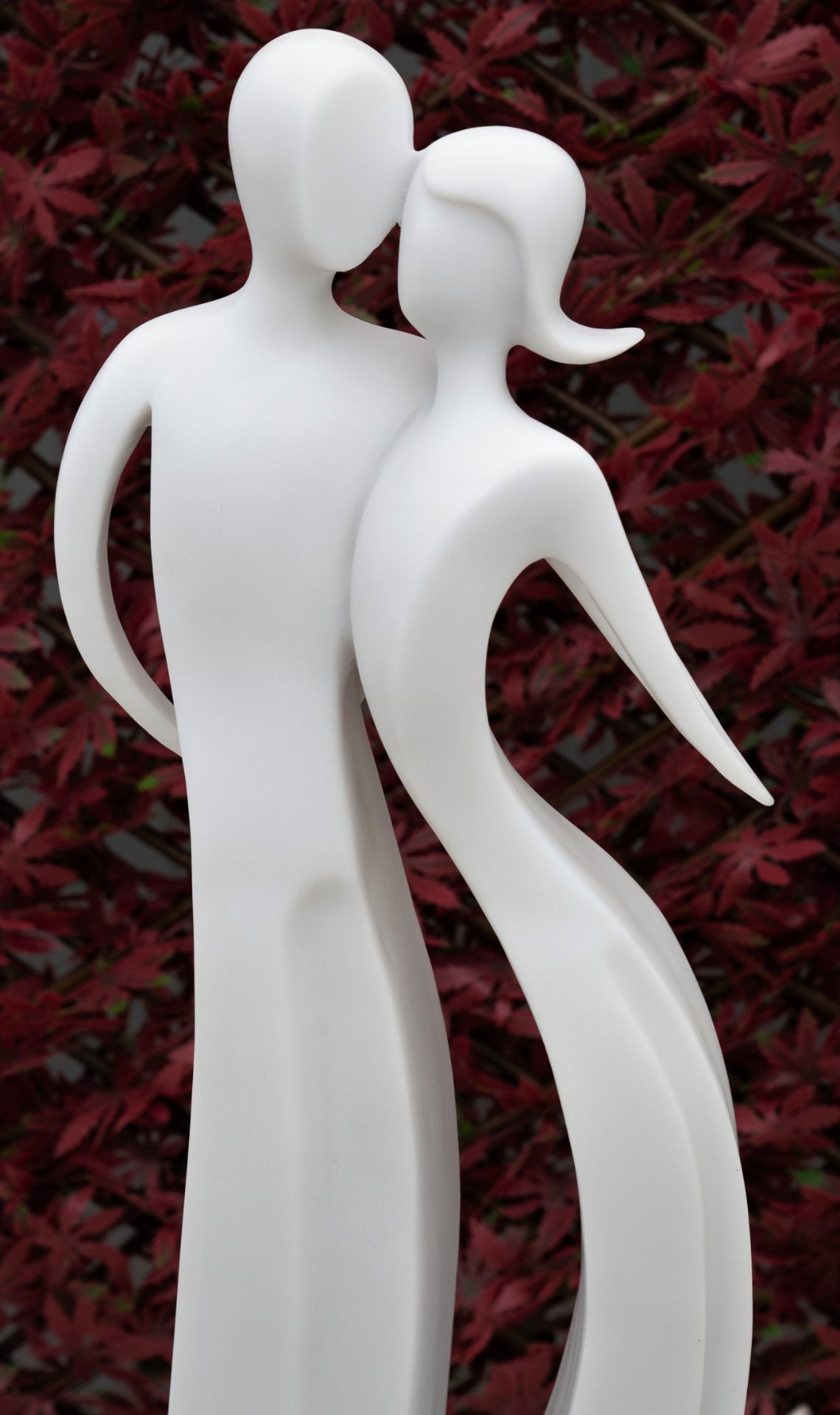 GORGEOUS TERRAZO MARBLE "FIRST DATE" GARDEN STATUE - Image 4 of 6