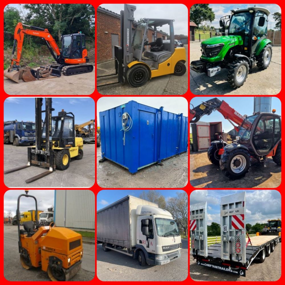 AUCTION OF AGRI, DUMPERS FLT, MACHINERY HGV, TRACTOR & PLANT Ends from Monday 28th August 11am