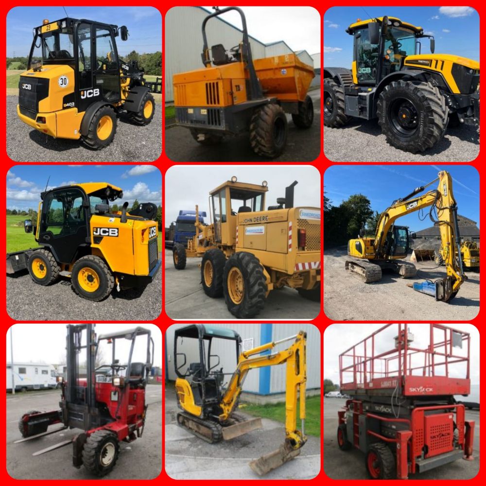 TRACTORS, DIGGERS, DUMPERS FLT, MACHINERY HGV, TRACTOR & PLANT Ends from Monday 11th September 11am