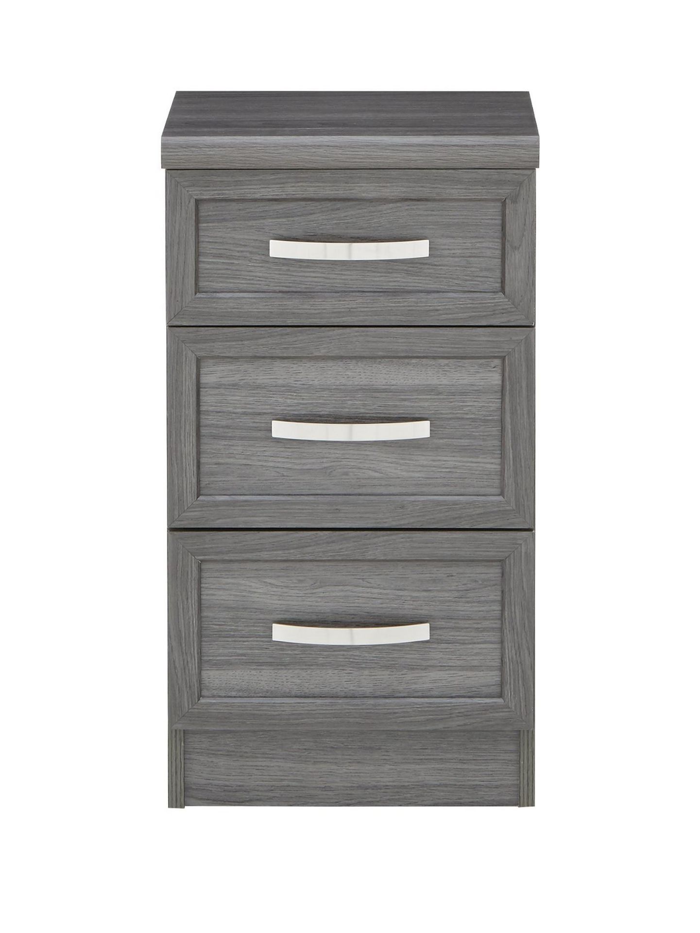 CAMBERLEY 3 DRAWER GRADUATED BEDSIDE CHE RRP £69