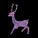 PREMIER 1.4M SOFT ACRYLIC STAG WITH 300 MULTI-COLOURED MULTI-ACTION LEDS